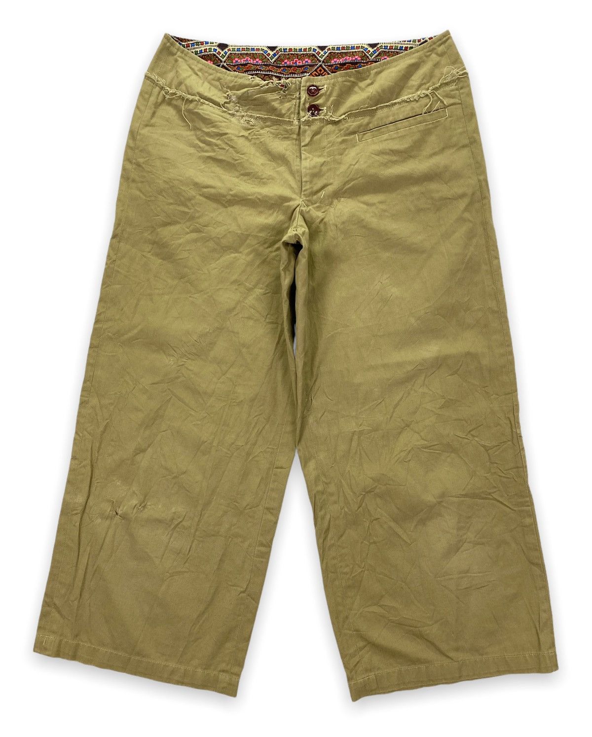 Issey Miyake I.S. Issey Miyake Sunao Kuwahara Destroyed Capri Pant Size US 30 / EU 46 - 1 Thumbnail
