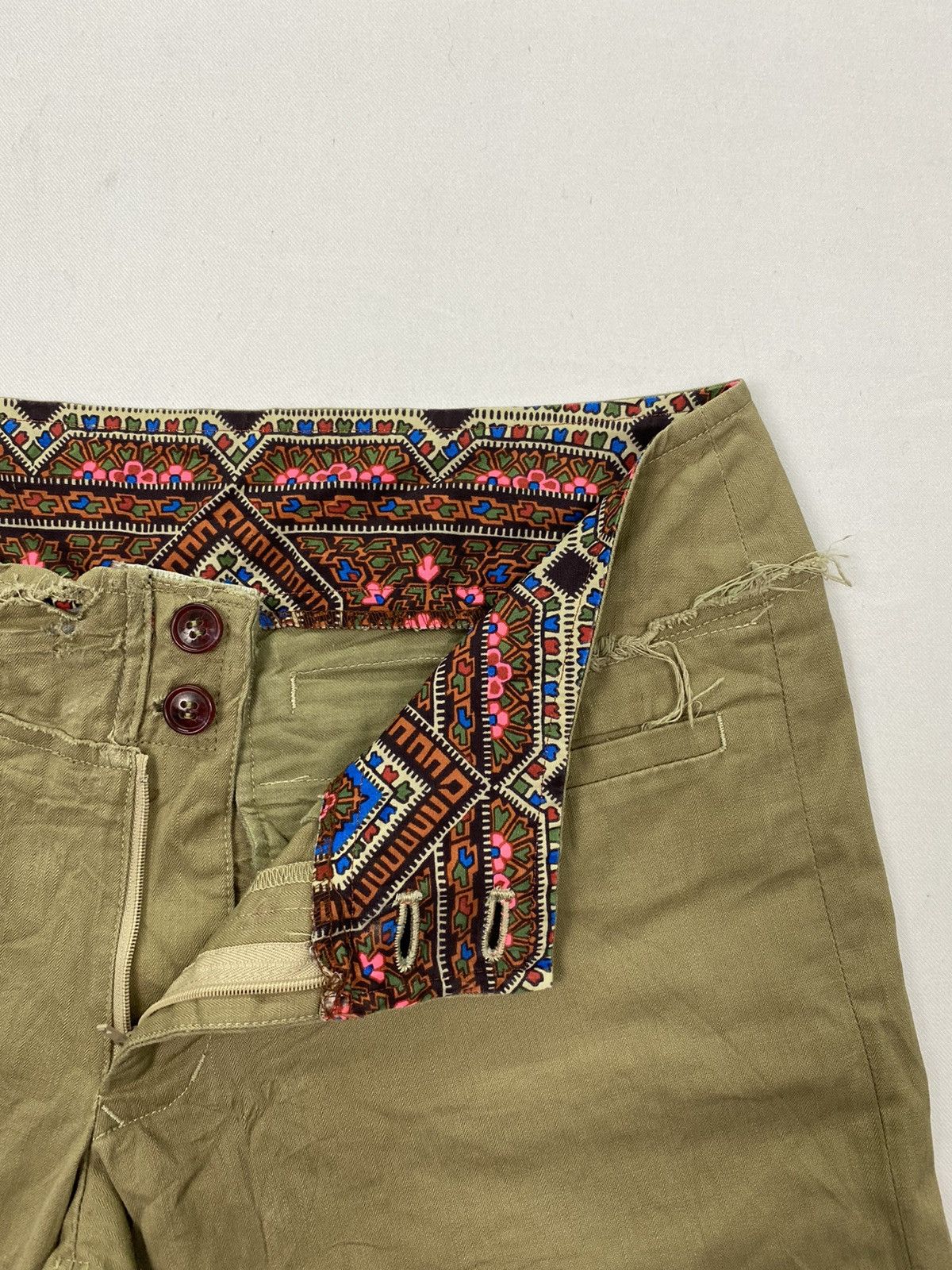 Issey Miyake I.S. Issey Miyake Sunao Kuwahara Destroyed Capri Pant Size US 30 / EU 46 - 22 Thumbnail