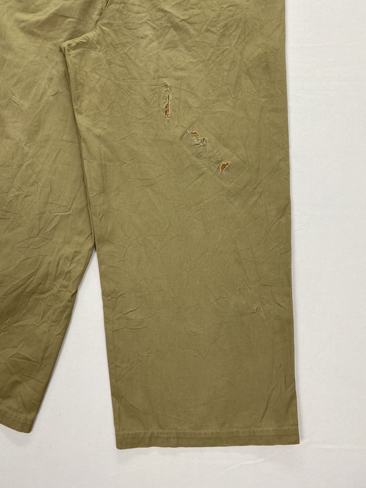 Issey Miyake I.S. Issey Miyake Sunao Kuwahara Destroyed Capri Pant Size US 30 / EU 46 - 8 Thumbnail
