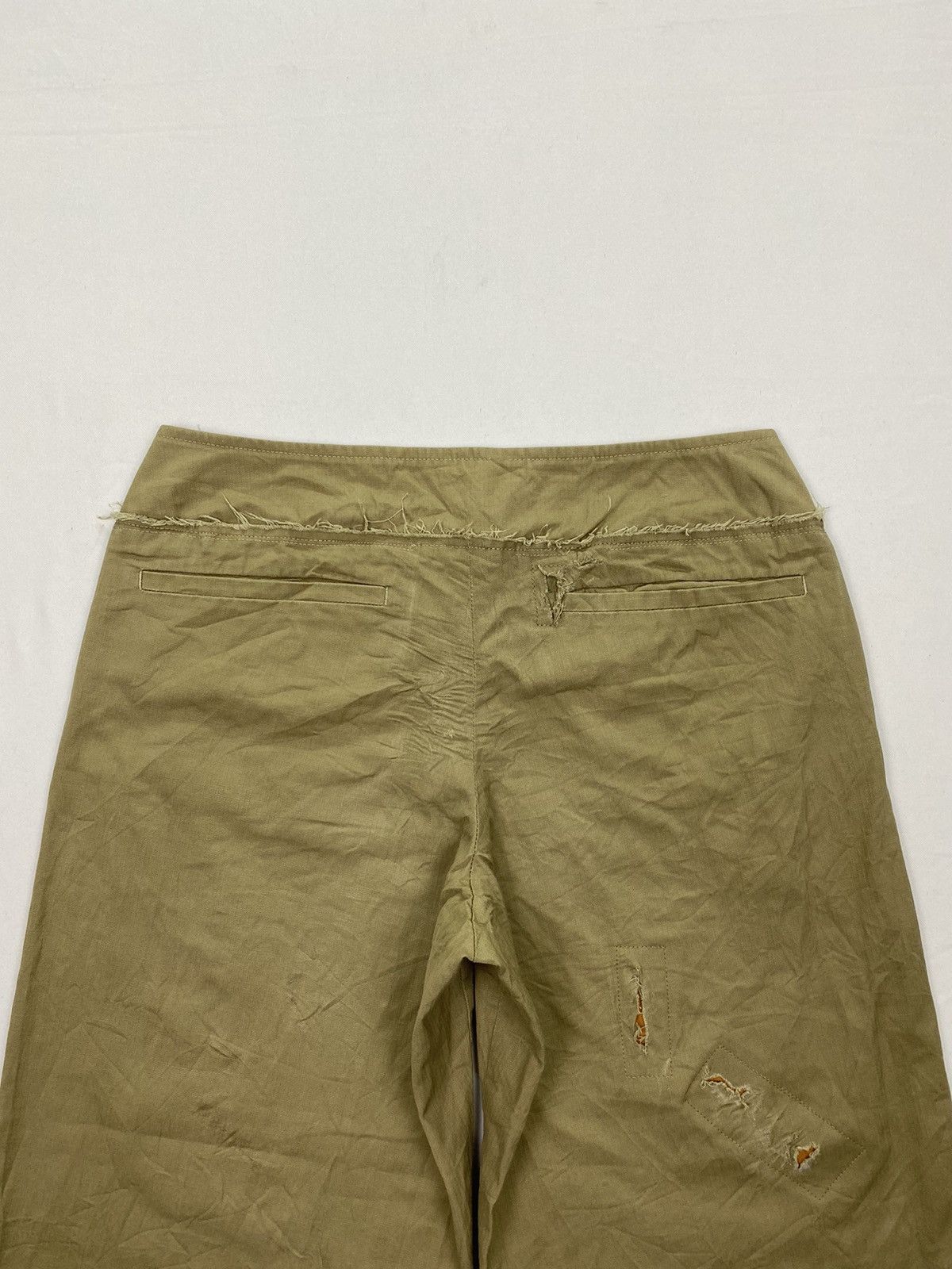 Issey Miyake I.S. Issey Miyake Sunao Kuwahara Destroyed Capri Pant Size US 30 / EU 46 - 4 Thumbnail