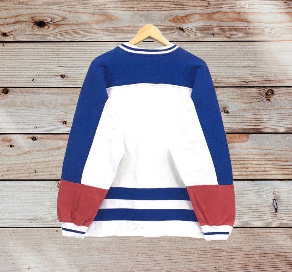 Reebok × Sports Specialties Vintage Reebok Multicolour V Neck Sweatshirt Size US L / EU 52-54 / 3 - 2 Thumbnail