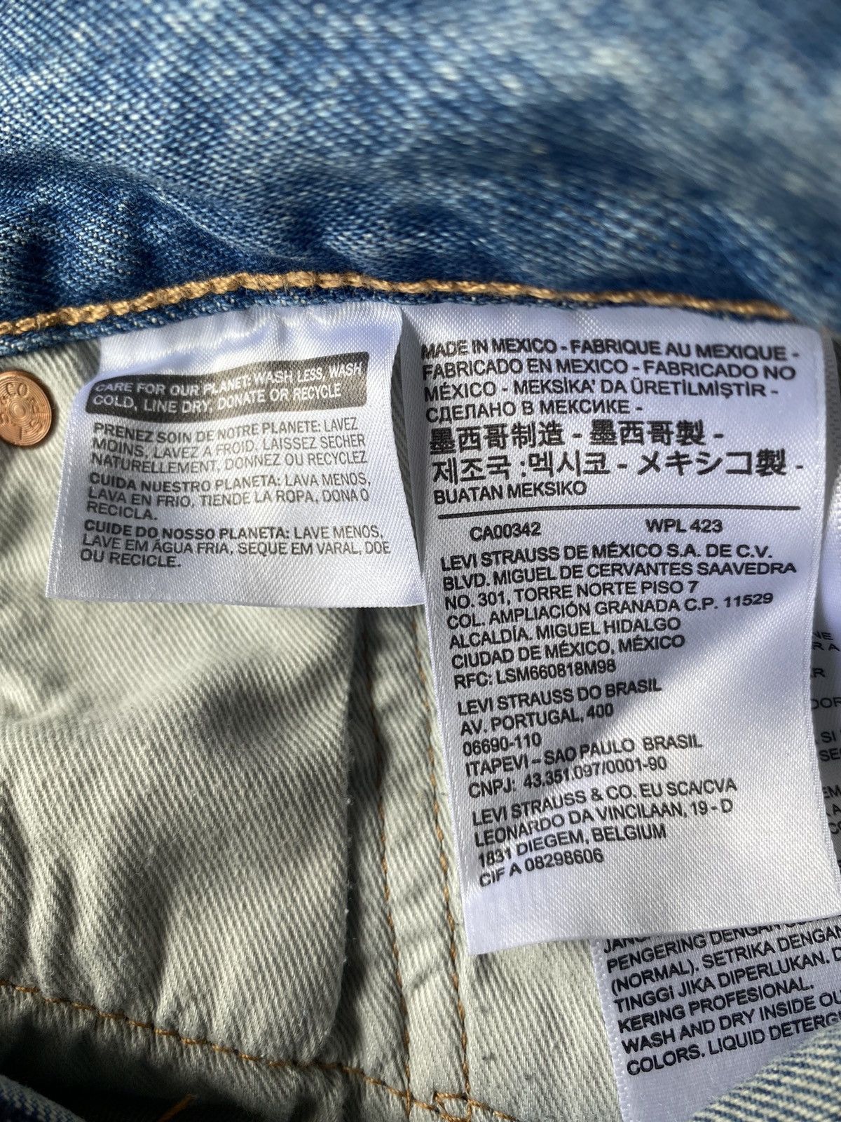 DENIM TEARS × Levi's Denim Tears Levis Light Wash Cotton Wreath Denim Size US 36 / EU 52 - 6 Thumbnail