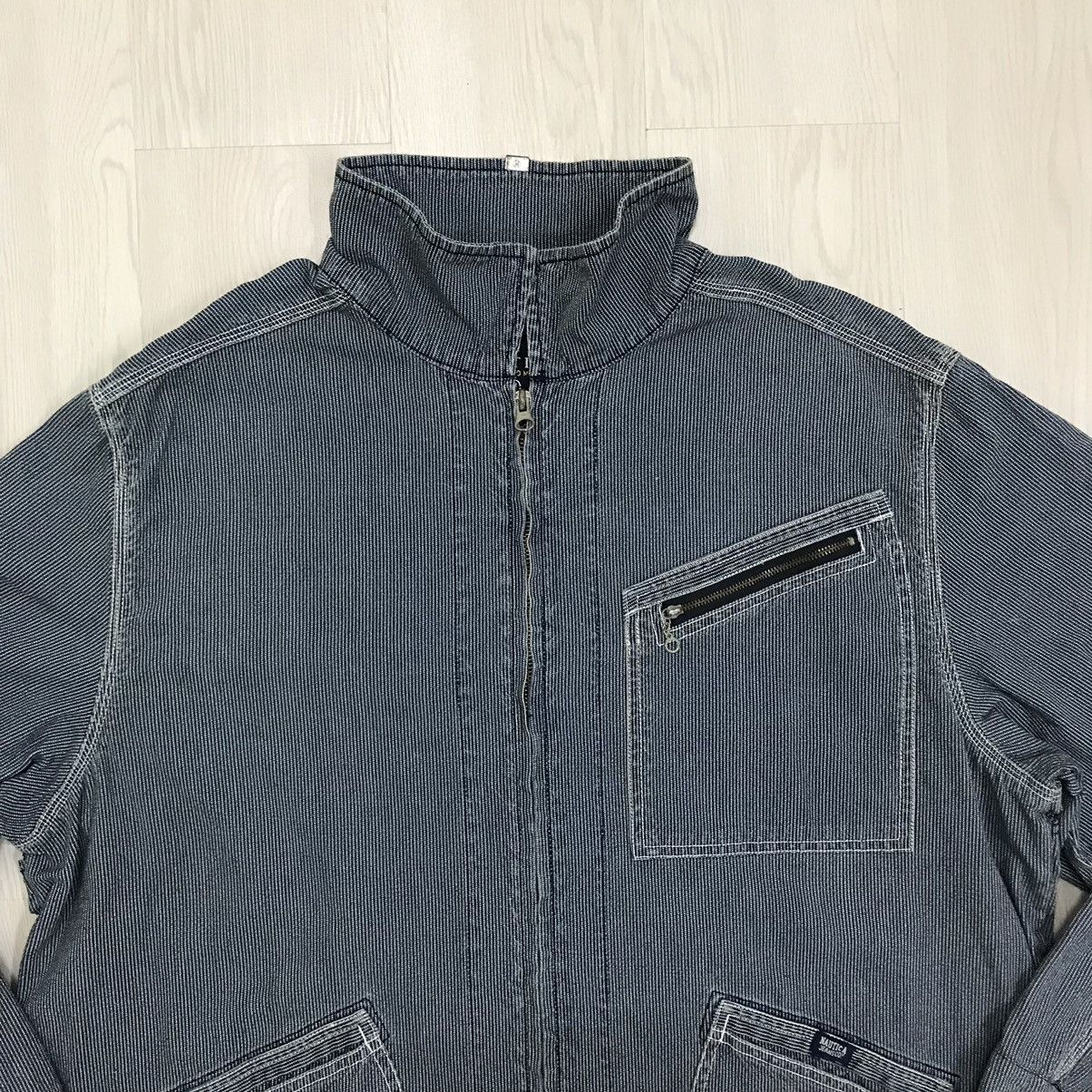 Japanese Brand × Nautica × Vintage 💥RARE💥 Vintage 90s Nautica Denim Jacket Hikory Stripe Size US XL / EU 56 / 4 - 2 Thumbnail