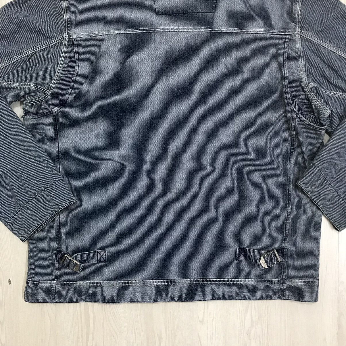 Japanese Brand × Nautica × Vintage 💥RARE💥 Vintage 90s Nautica Denim Jacket Hikory Stripe Size US XL / EU 56 / 4 - 9 Thumbnail