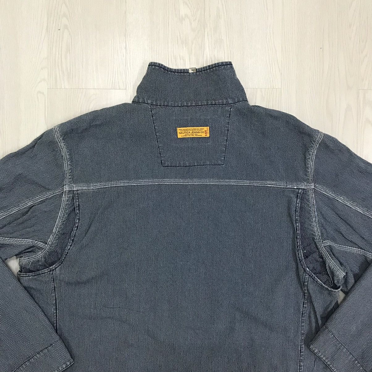 Japanese Brand × Nautica × Vintage 💥RARE💥 Vintage 90s Nautica Denim Jacket Hikory Stripe Size US XL / EU 56 / 4 - 7 Thumbnail