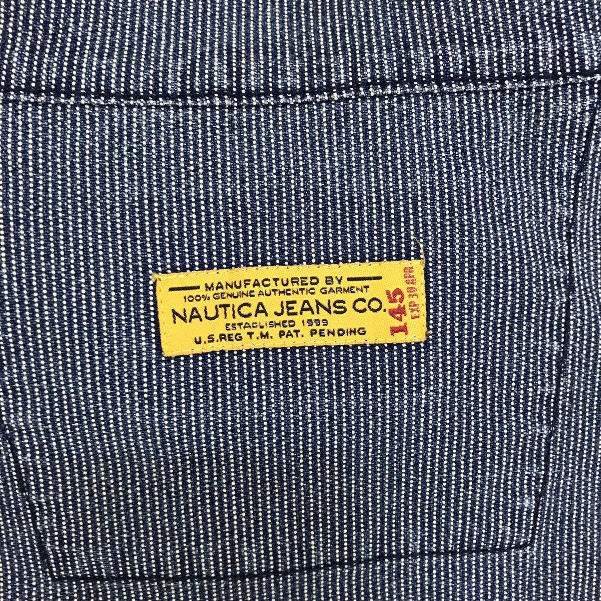 Japanese Brand × Nautica × Vintage 💥RARE💥 Vintage 90s Nautica Denim Jacket Hikory Stripe Size US XL / EU 56 / 4 - 8 Thumbnail