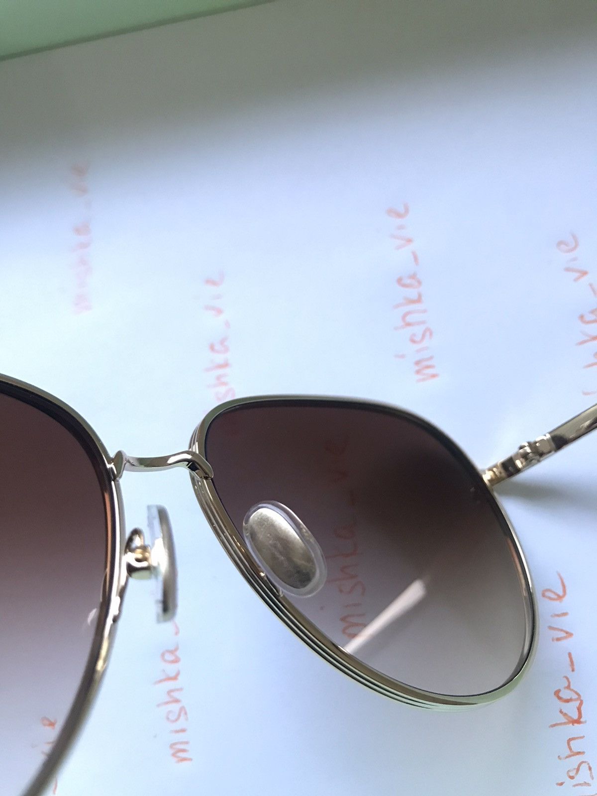 Lanvin LANVIN Round Azure Gold Sunglasses Size ONE SIZE - 17 Thumbnail
