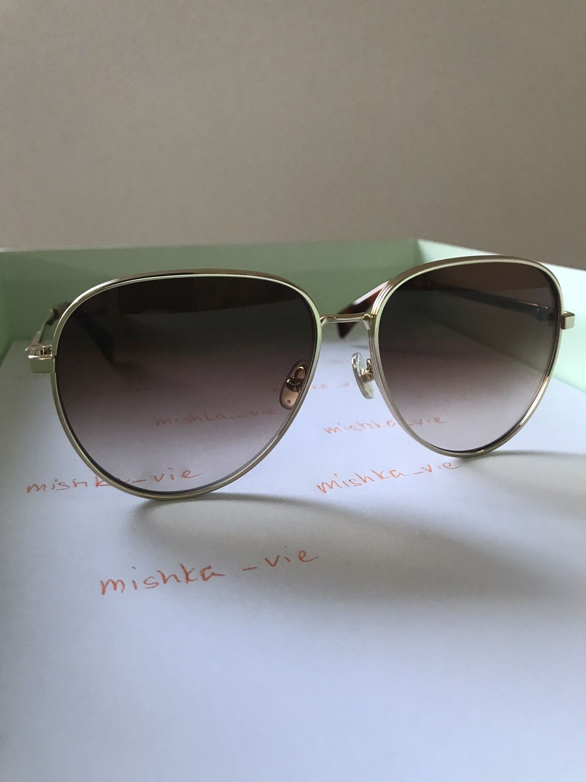 Lanvin LANVIN Round Azure Gold Sunglasses Size ONE SIZE - 4 Thumbnail