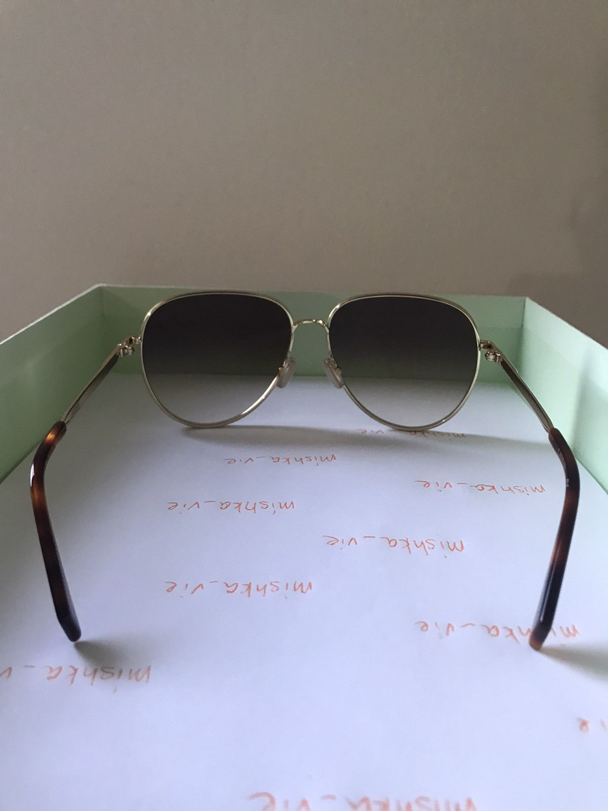 Lanvin LANVIN Round Azure Gold Sunglasses Size ONE SIZE - 8 Thumbnail