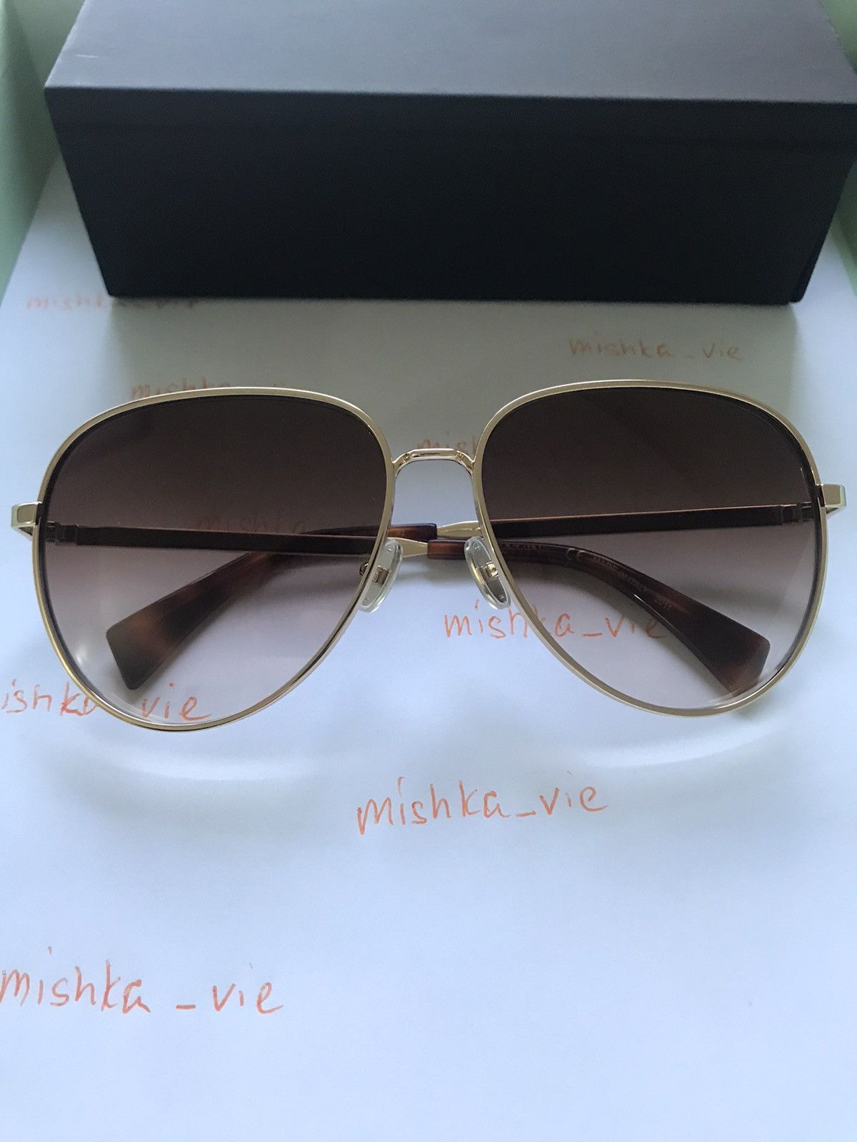 Lanvin LANVIN Round Azure Gold Sunglasses Size ONE SIZE - 12 Thumbnail