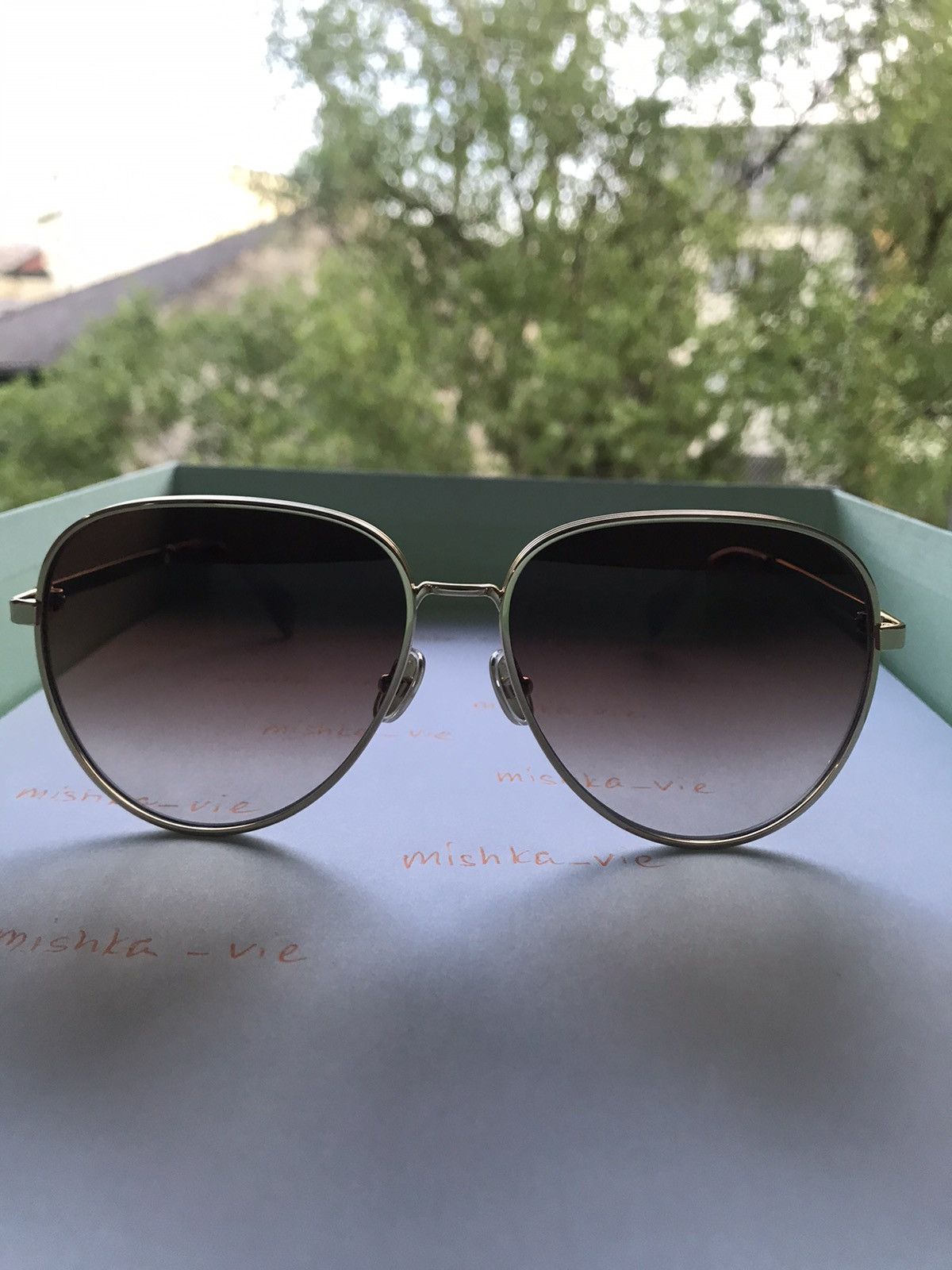 Lanvin LANVIN Round Azure Gold Sunglasses Size ONE SIZE - 3 Thumbnail