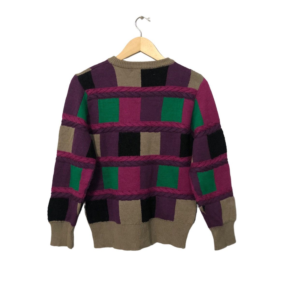 Aran Isles Knitwear Vintage Knit Mark Crewneck Patchwork Style Knitwear Sweater Size S / US 4 / IT 40 - 5 Thumbnail