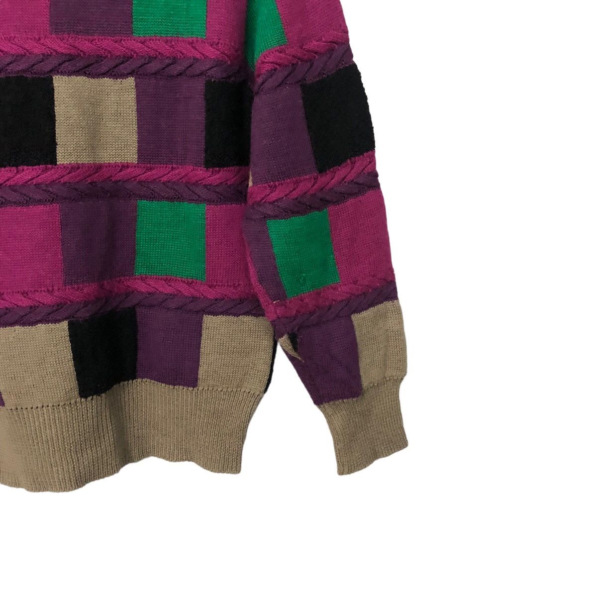 Aran Isles Knitwear Vintage Knit Mark Crewneck Patchwork Style Knitwear Sweater Size S / US 4 / IT 40 - 6 Thumbnail