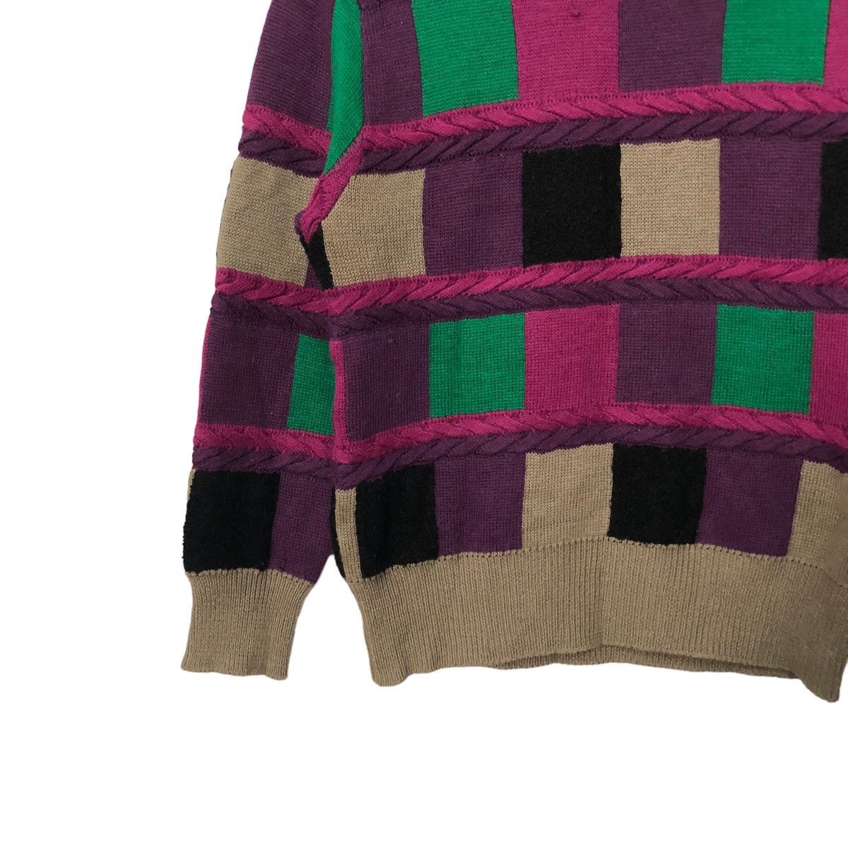 Aran Isles Knitwear Vintage Knit Mark Crewneck Patchwork Style Knitwear Sweater Size S / US 4 / IT 40 - 3 Thumbnail