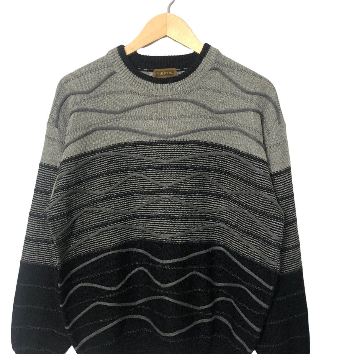 Aran Isles Knitwear × Homespun Knitwear Vintage Vieste Patchwork Style Knitwear Sweater Jumper Size US M / EU 48-50 / 2 - 4 Thumbnail