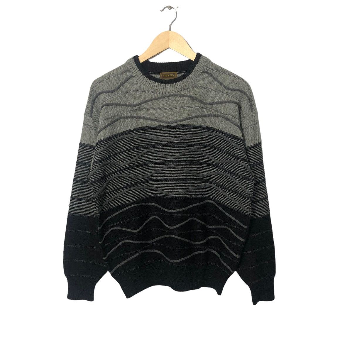 Aran Isles Knitwear × Homespun Knitwear Vintage Vieste Patchwork Style Knitwear Sweater Jumper Size US M / EU 48-50 / 2 - 1 Thumbnail