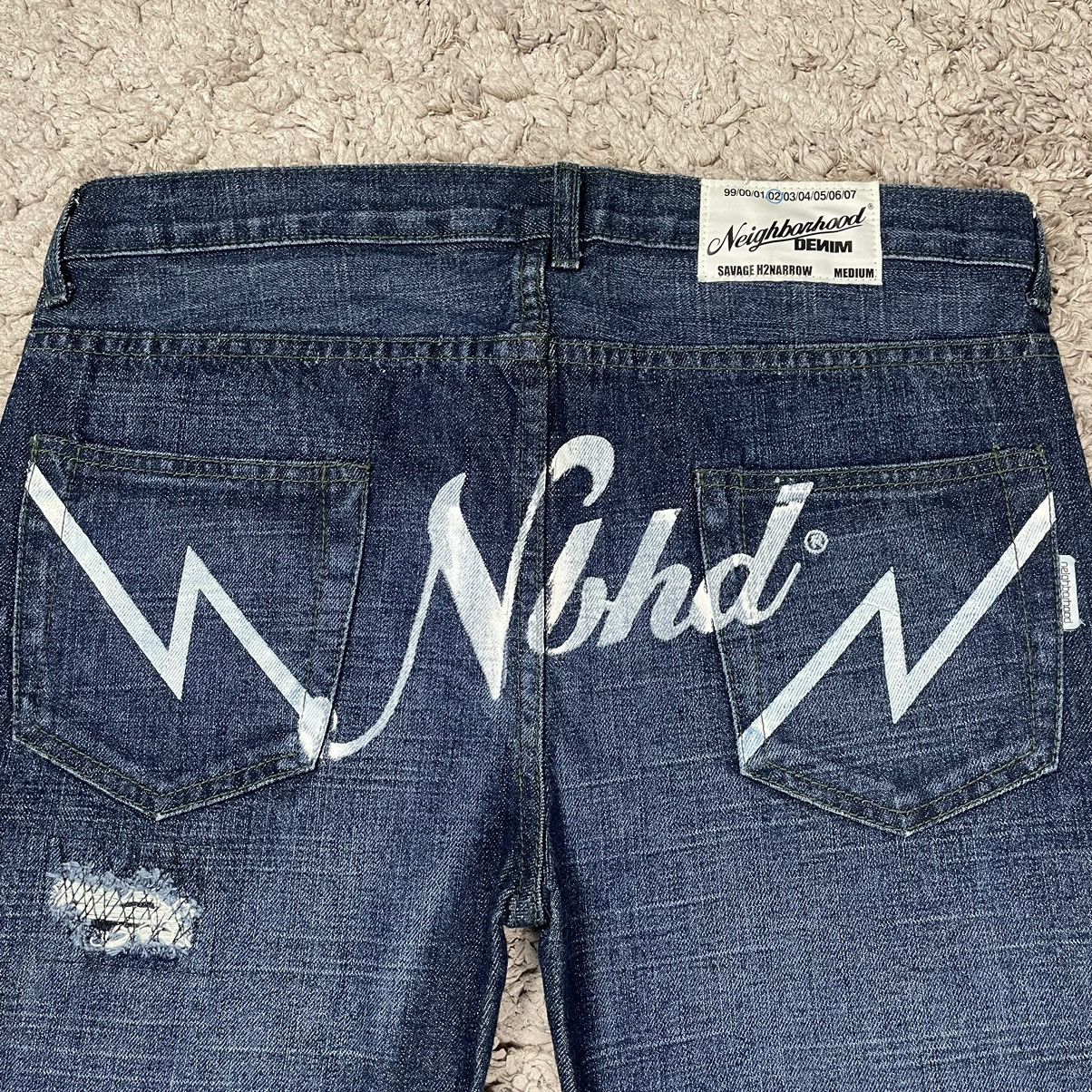 Japanese Brand Neighborhood Denim Jeans Size 33" - 6 Thumbnail