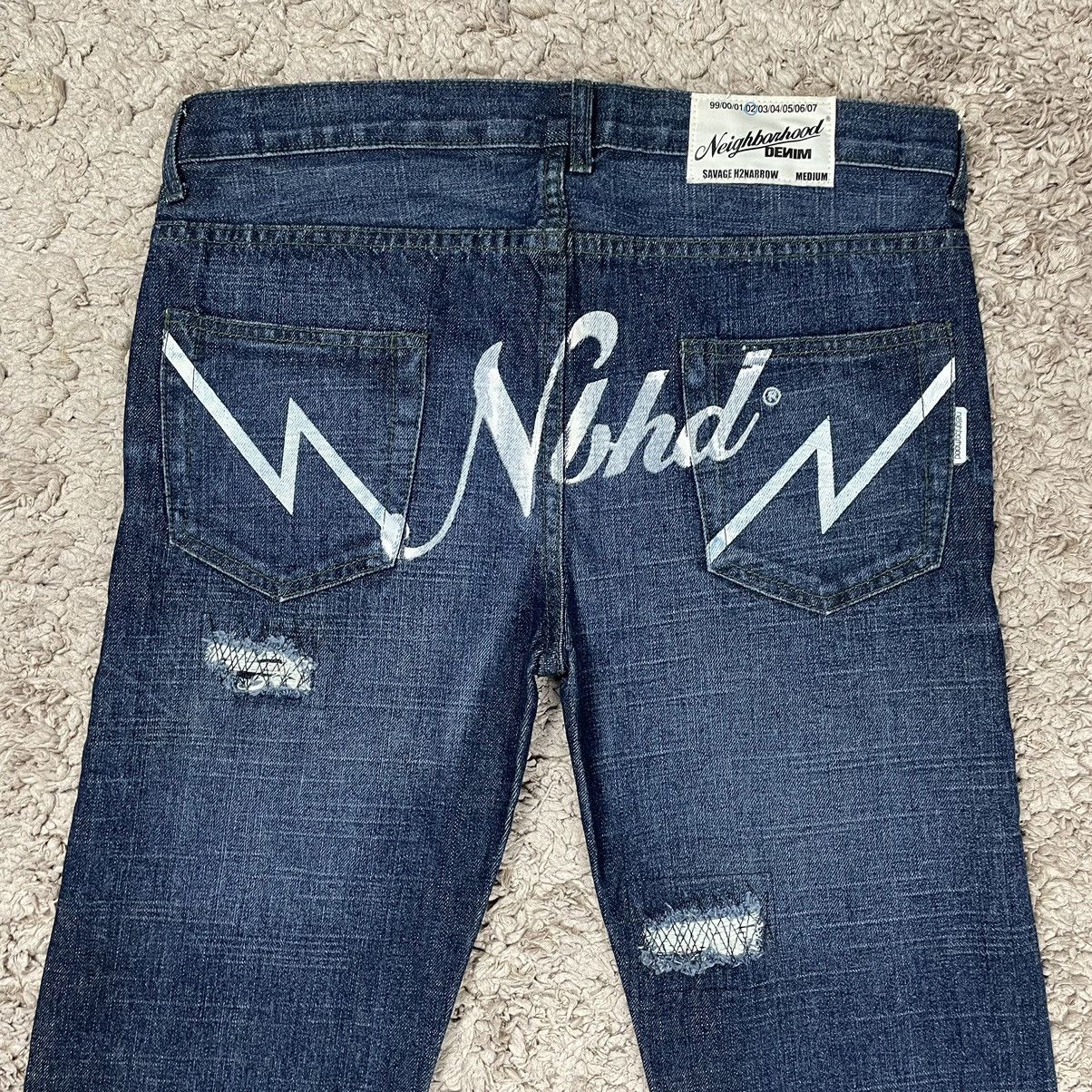 Japanese Brand Neighborhood Denim Jeans Size 33" - 5 Thumbnail