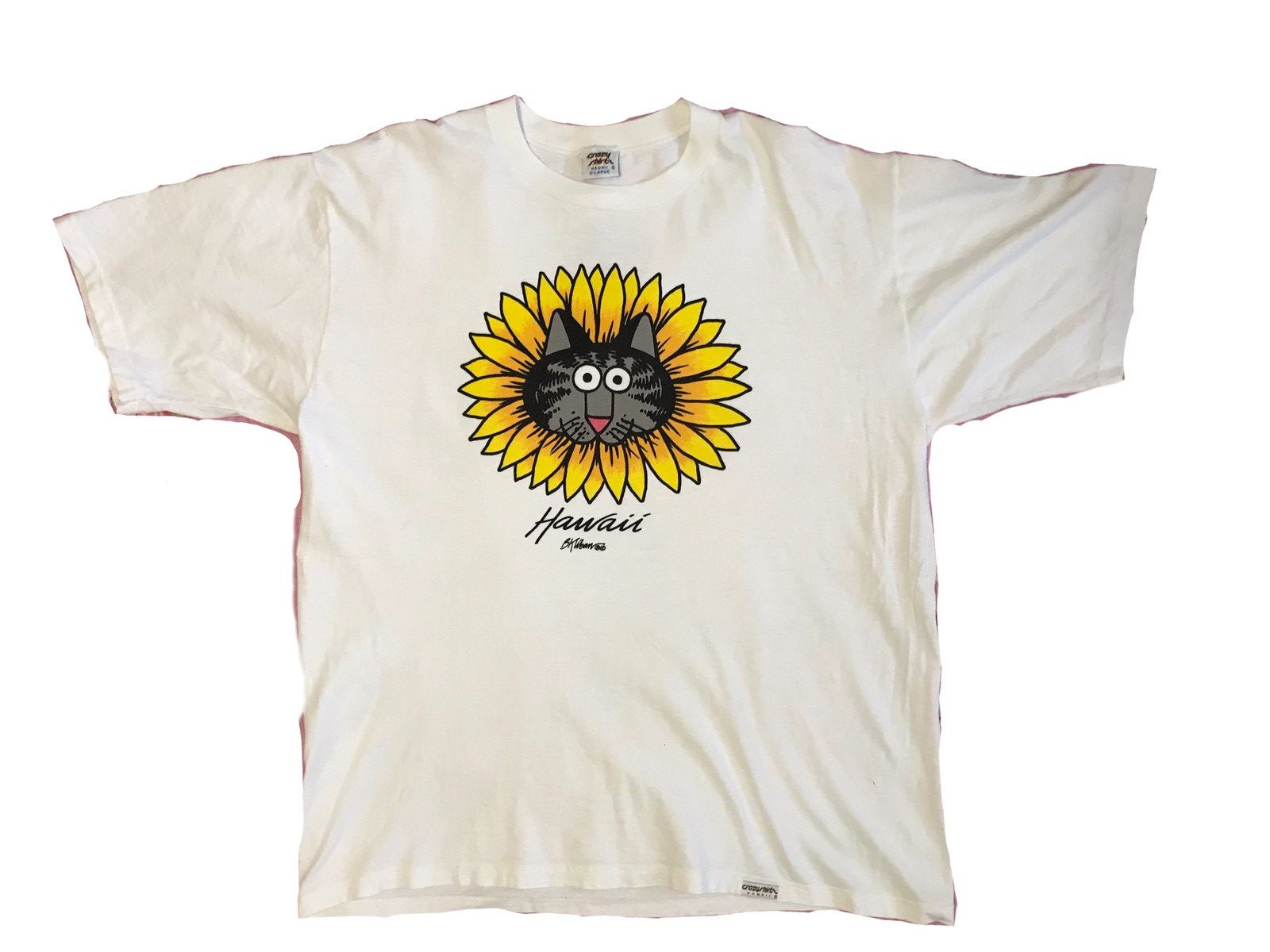 Vintage Vintage 90s Y2K Crazy Shirts Hawaii Bkliban cat tee Size US XL / EU 56 / 4 - 2 Thumbnail