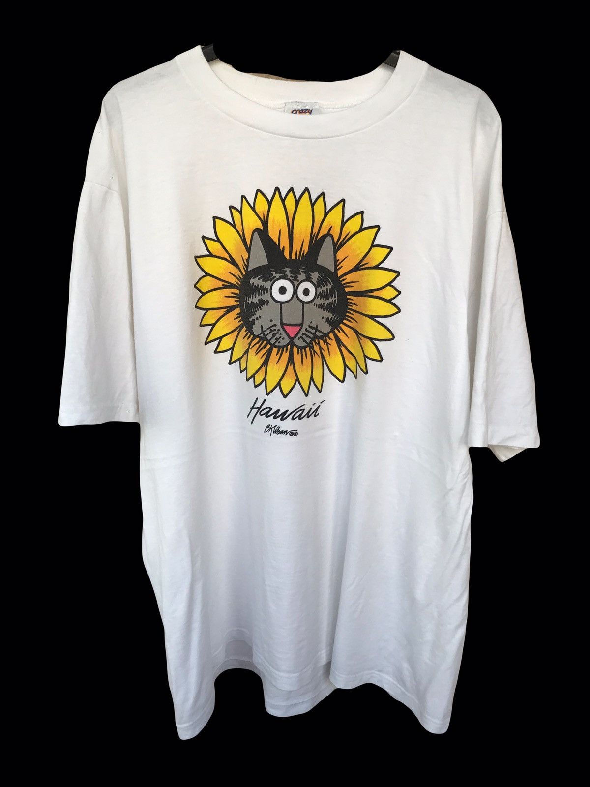 Vintage Vintage 90s Y2K Crazy Shirts Hawaii Bkliban cat tee Size US XL / EU 56 / 4 - 1 Thumbnail