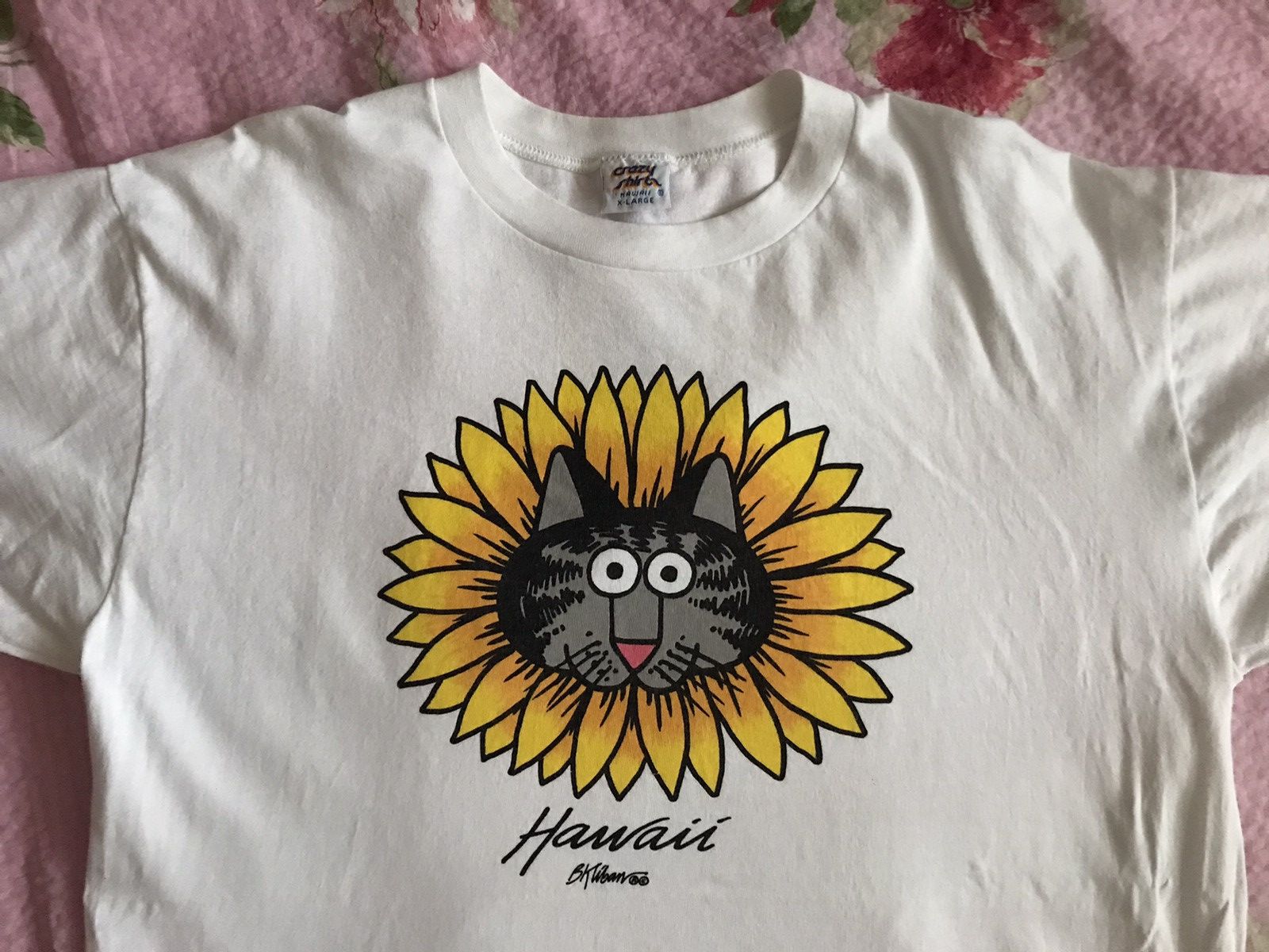 Vintage Vintage 90s Y2K Crazy Shirts Hawaii Bkliban cat tee Size US XL / EU 56 / 4 - 16 Thumbnail