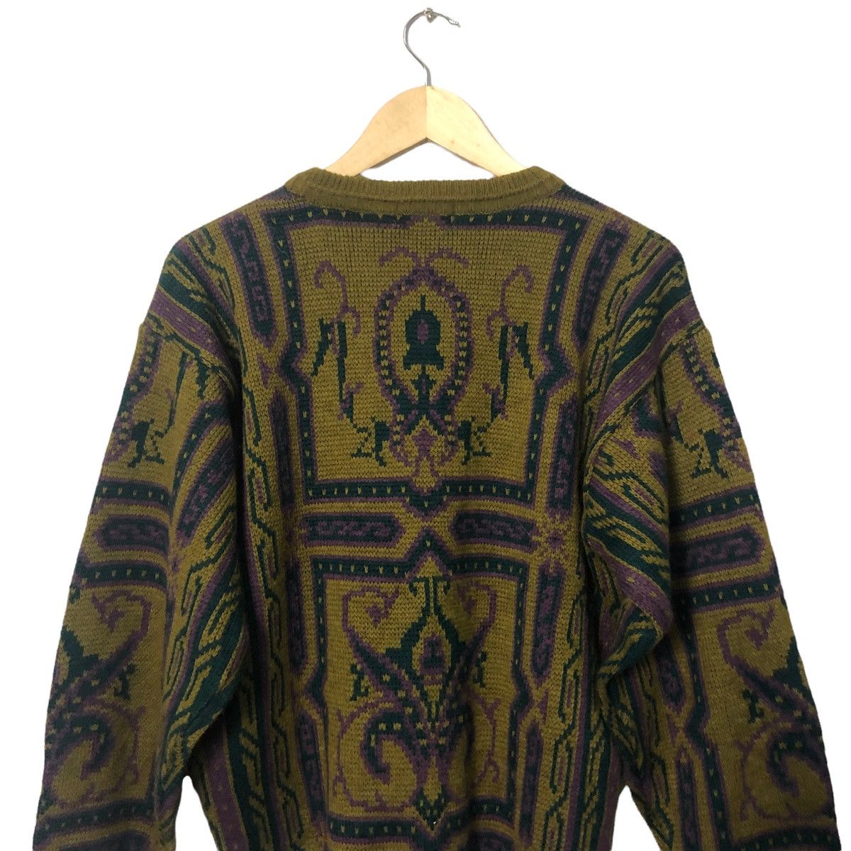 Homespun Knitwear Vintage Alfanson Crewneck Fullprint Knitwear Sweater Jumper Size US M / EU 48-50 / 2 - 8 Thumbnail