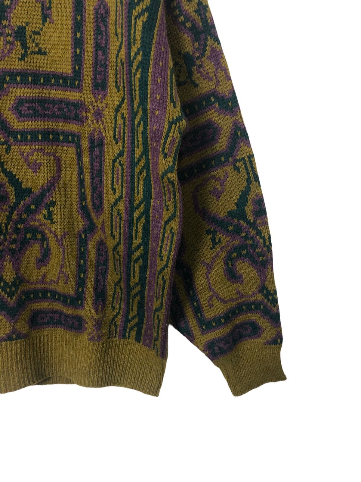 Homespun Knitwear Vintage Alfanson Crewneck Fullprint Knitwear Sweater Jumper Size US M / EU 48-50 / 2 - 2 Thumbnail