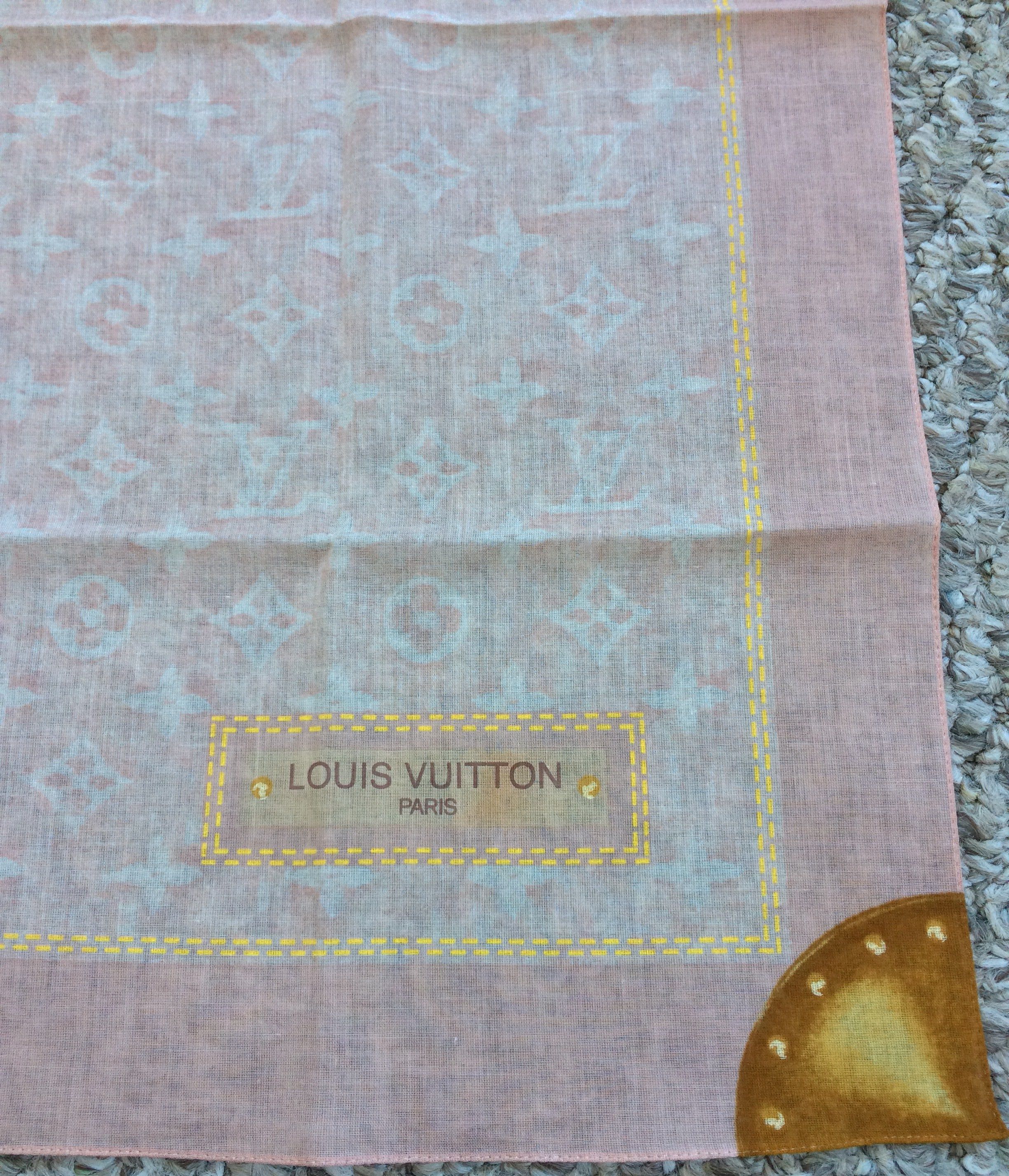 Louis Vuitton NEW S/S 2006 Louis Vuitton Denim Monogram Scarf Size ONE SIZE - 4 Thumbnail