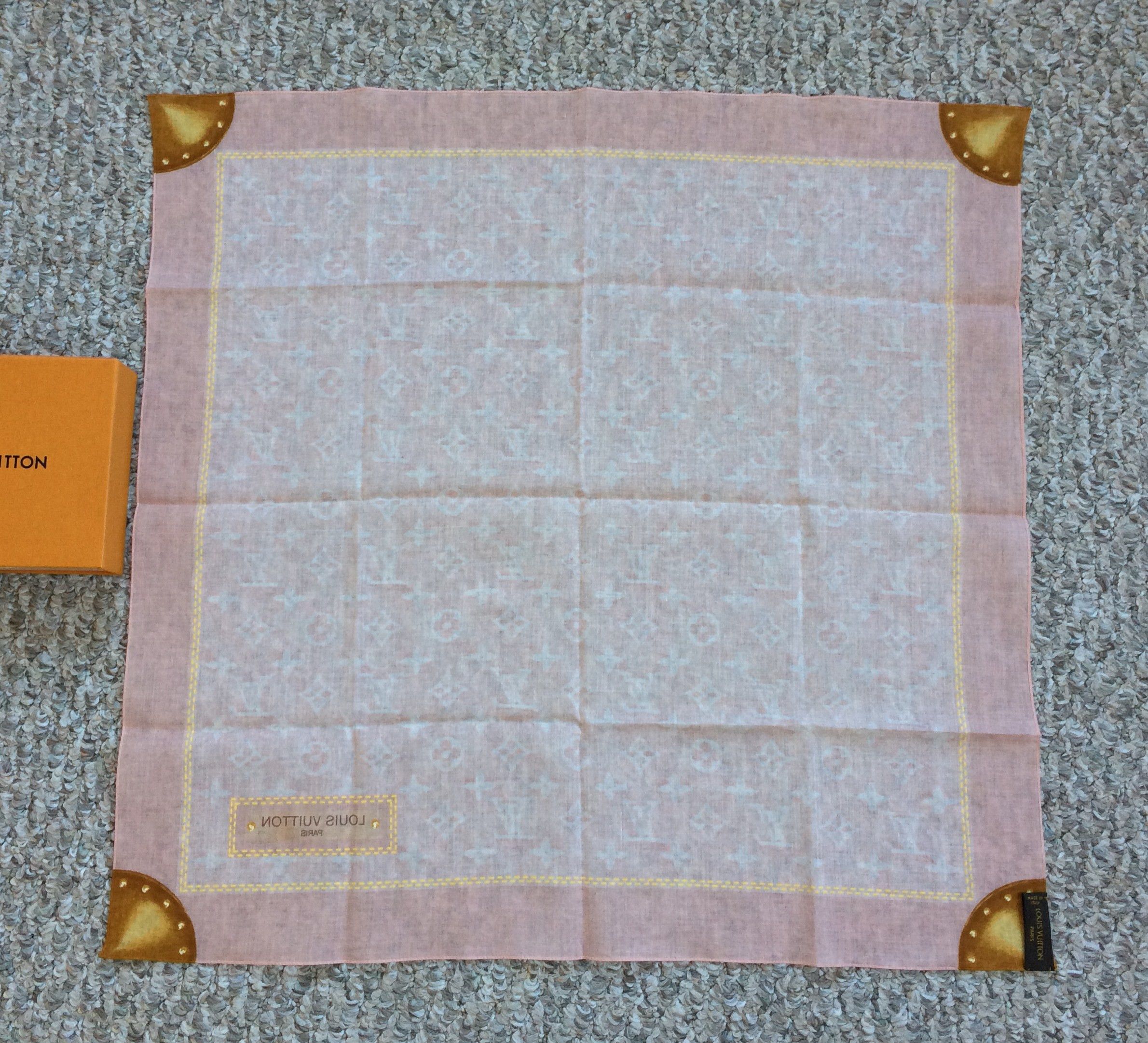 Louis Vuitton NEW S/S 2006 Louis Vuitton Denim Monogram Scarf Size ONE SIZE - 5 Thumbnail