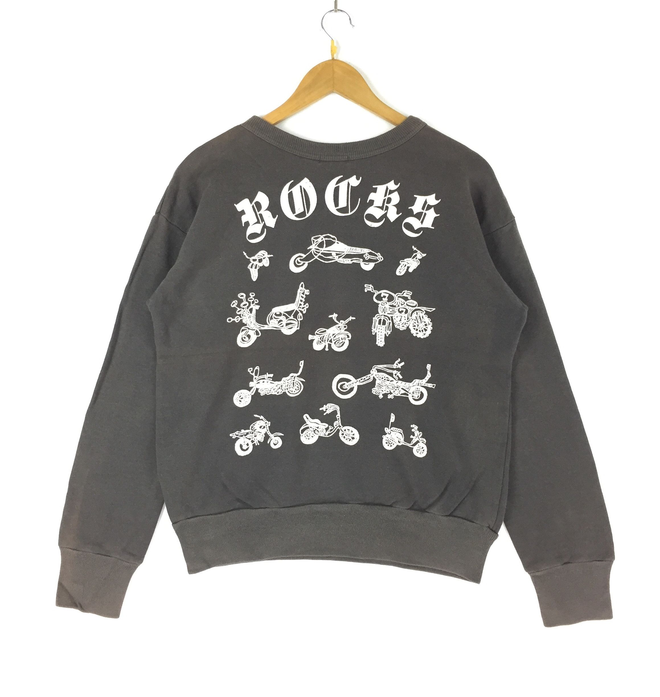 Vintage Vintage Oldschool OZONE ROCK Sweater Rare Size US M / EU 48-50 / 2 - 2 Thumbnail