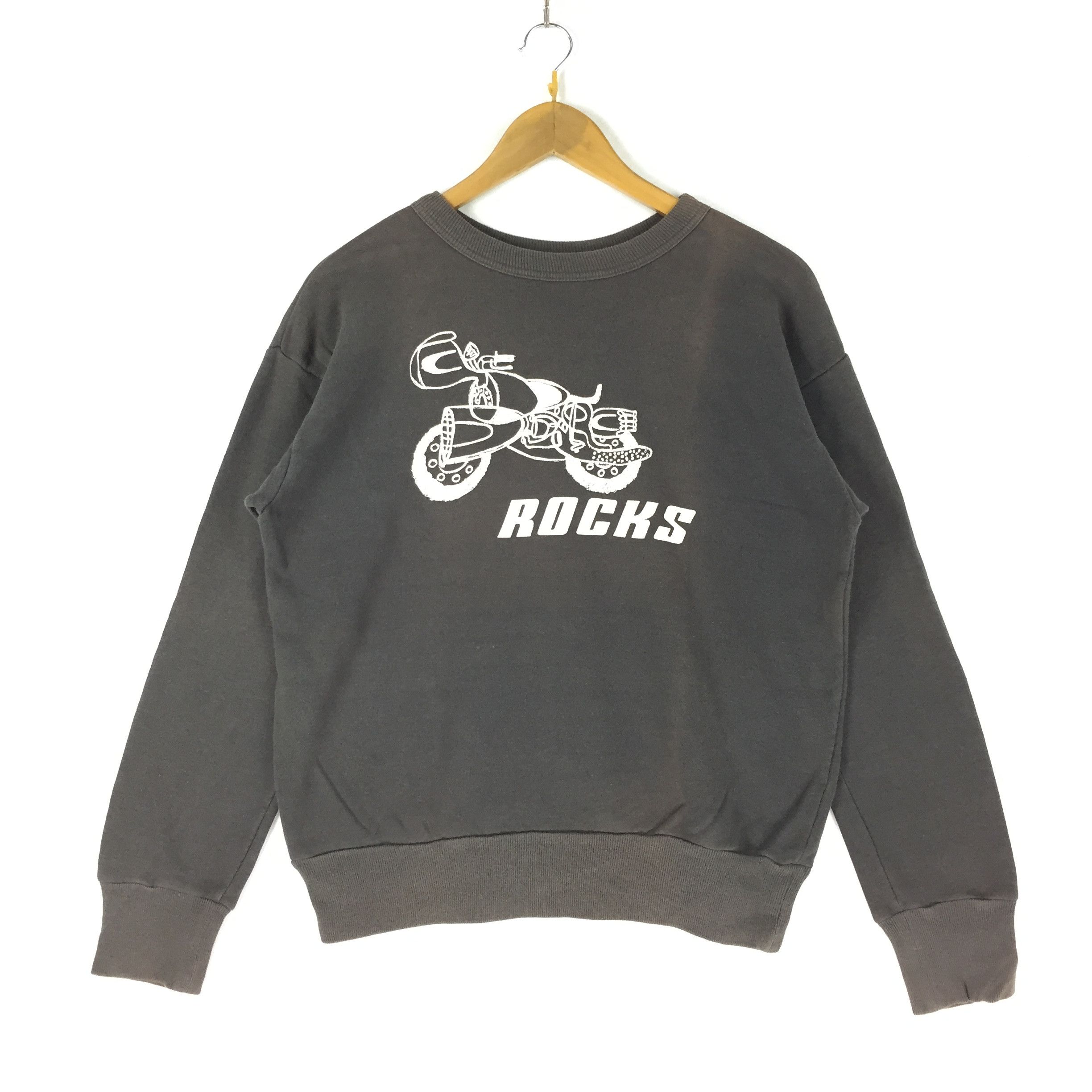 Vintage Vintage Oldschool OZONE ROCK Sweater Rare Size US M / EU 48-50 / 2 - 1 Thumbnail