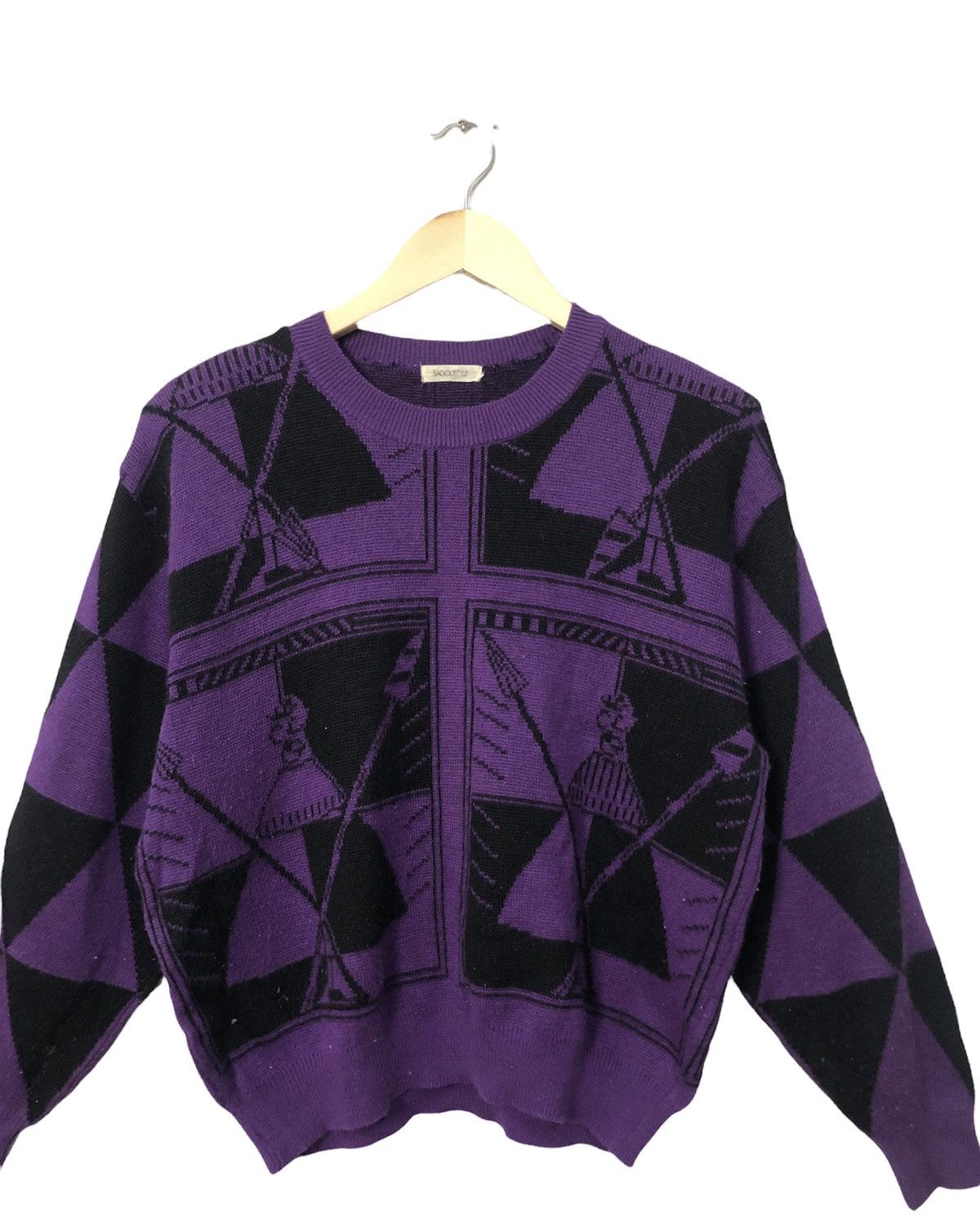 Aran Isles Knitwear Vintage Bagoustyle Full Print Knitwear Sweater Jumper Size US M / EU 48-50 / 2 - 4 Thumbnail