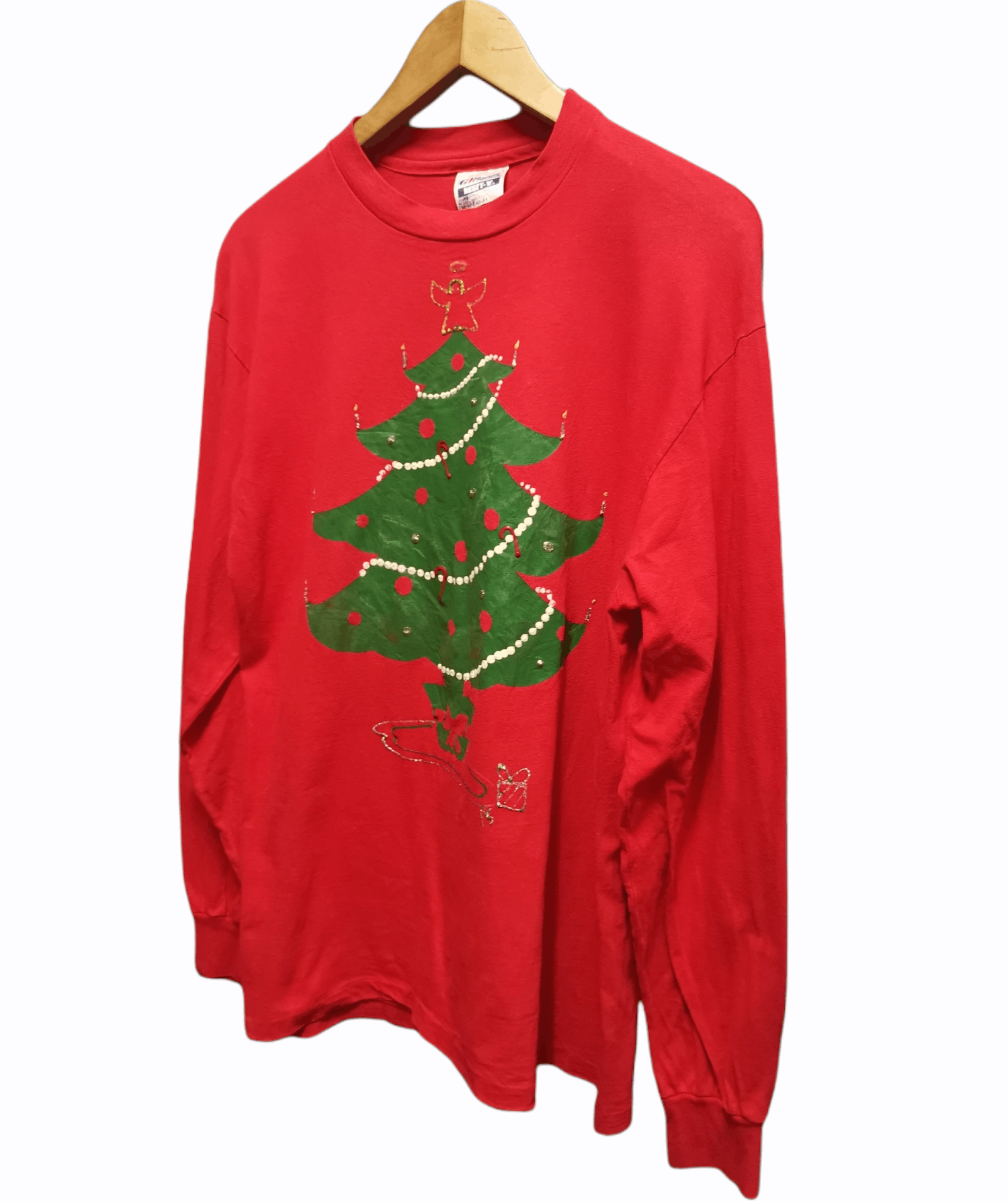 Hanes × Vintage Vintage Christmas Tree Long Sleeves Tees Size US L / EU 52-54 / 3 - 2 Thumbnail