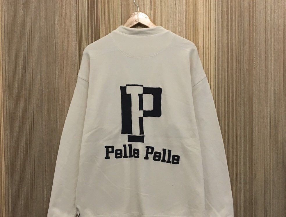 Designer × Marc Buchanan × Pelle Pelle Pelle Pelle By MARC BUCHANAN Half Zip Sweatshirt Size US L / EU 52-54 / 3 - 3 Thumbnail