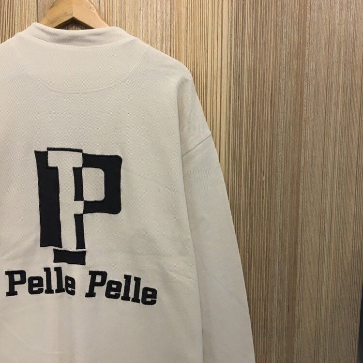 Designer × Marc Buchanan × Pelle Pelle Pelle Pelle By MARC BUCHANAN Half Zip Sweatshirt Size US L / EU 52-54 / 3 - 6 Thumbnail