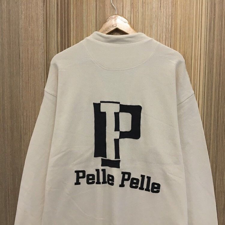 Designer × Marc Buchanan × Pelle Pelle Pelle Pelle By MARC BUCHANAN Half Zip Sweatshirt Size US L / EU 52-54 / 3 - 5 Thumbnail