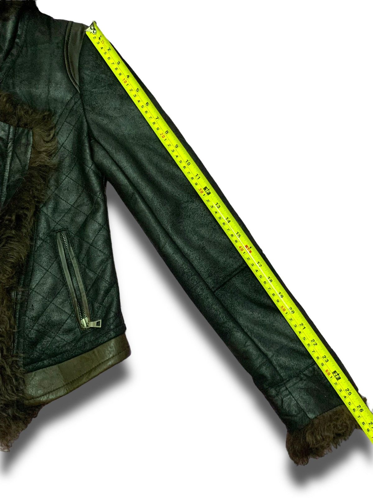Beauty Beast Archival Fur Suede Bikers Winter Petite Jacket Size XS / US 0-2 / IT 36-38 - 13 Thumbnail