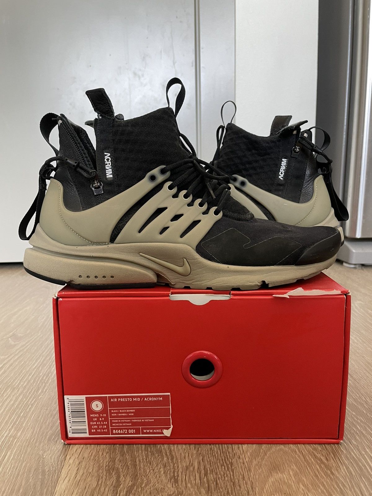 Acronym Nike Acronym x Air Presto Mid Bamboo 2016 Grailed