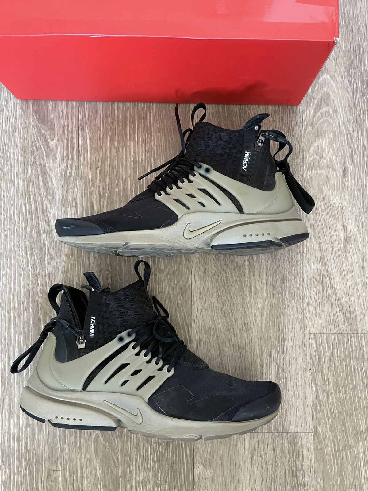 Acronym × Nike Acronym x Air Presto Mid Bamboo 2016 Size US 9.5 / EU 42-43 - 2 Thumbnail
