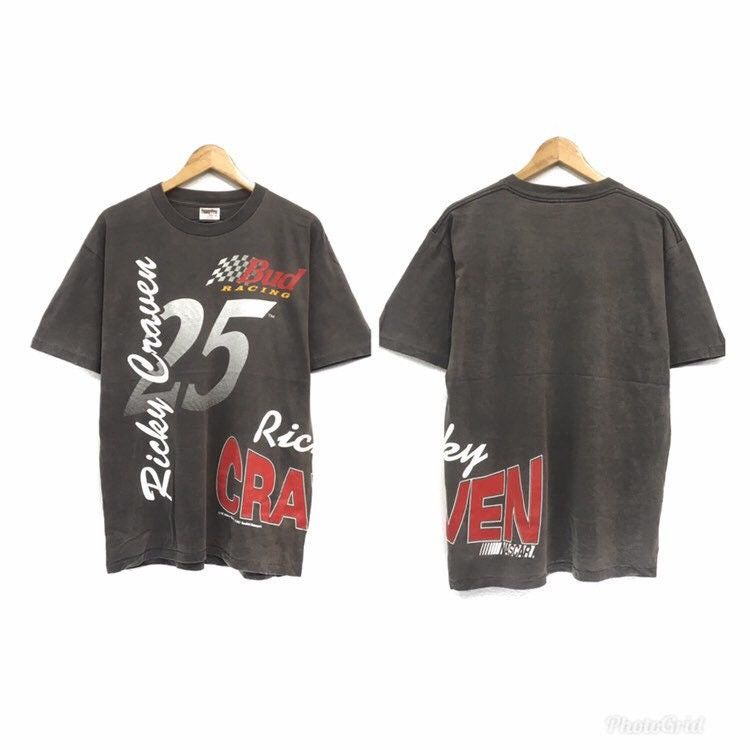 NASCAR Vintage BUD RACING x Ricky Craven Crewneck Tee Size US M / EU 48-50 / 2 - 3 Thumbnail