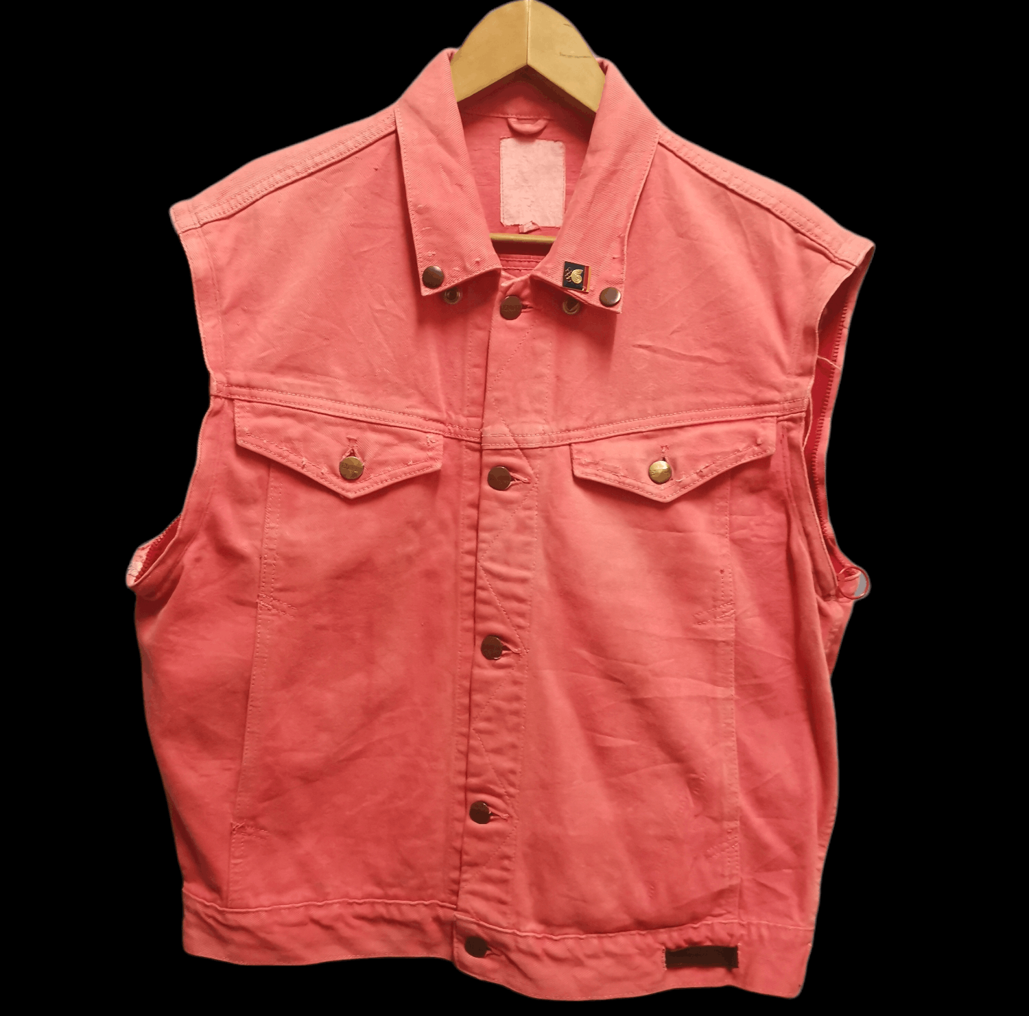 Edwin × Japanese Brand × Vintage Vintage Distressed Edwin Denim Jacket Without Sleeve Size US L / EU 52-54 / 3 - 1 Thumbnail