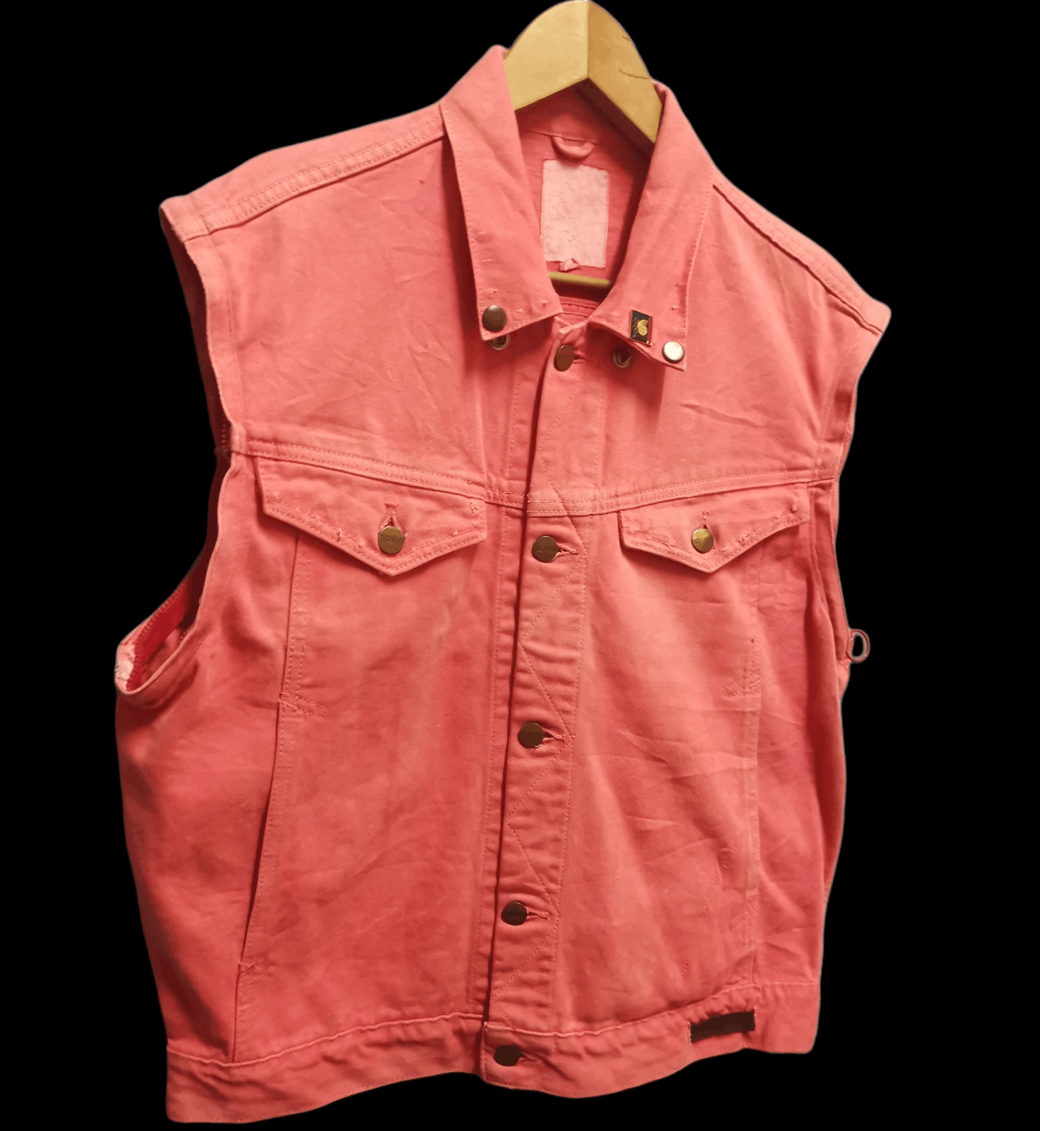 Edwin × Japanese Brand × Vintage Vintage Distressed Edwin Denim Jacket Without Sleeve Size US L / EU 52-54 / 3 - 3 Thumbnail