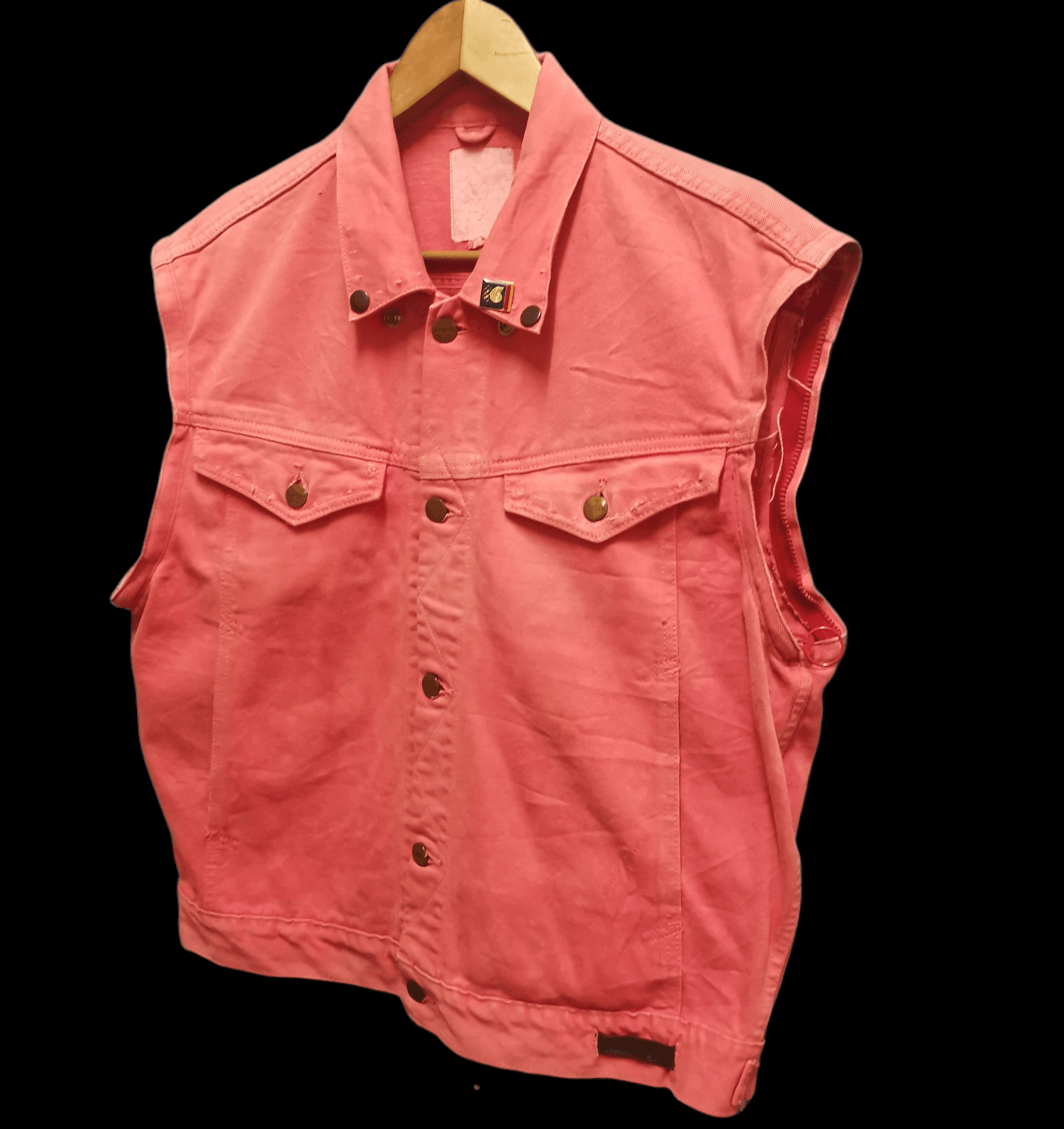 Edwin × Japanese Brand × Vintage Vintage Distressed Edwin Denim Jacket Without Sleeve Size US L / EU 52-54 / 3 - 2 Thumbnail