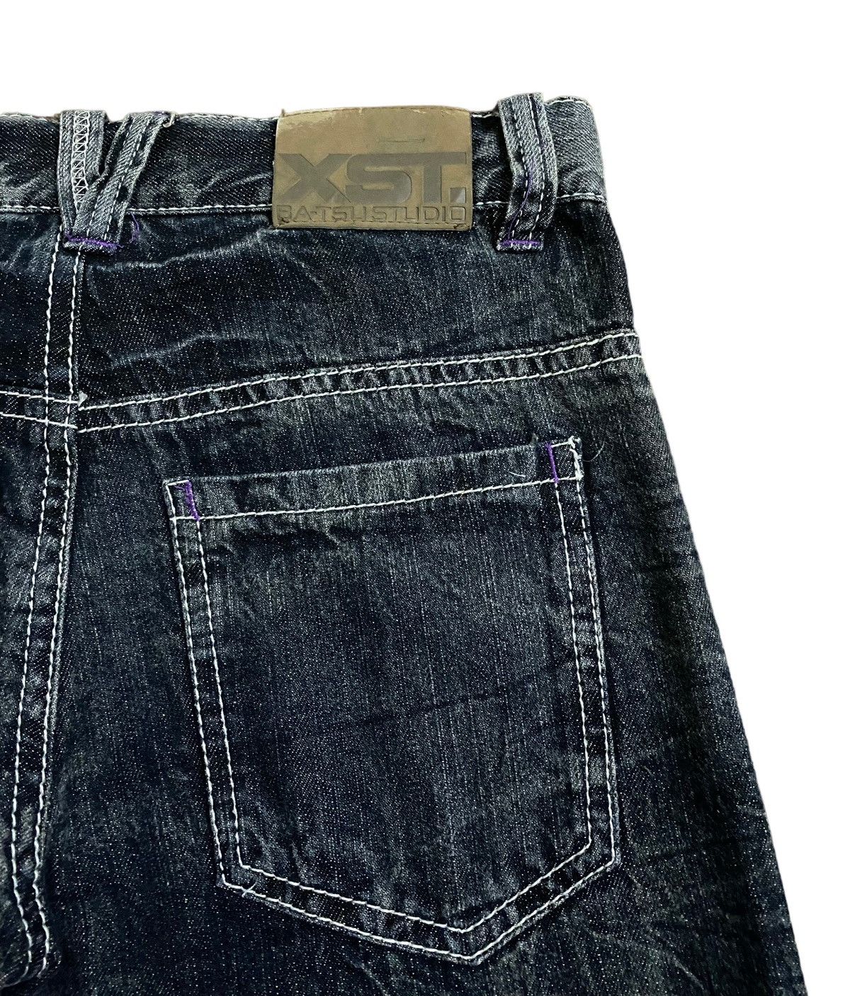 Japanese Brand Vintage BATSU STUDIO Rock Star Splash Painting Jeans Size US 30 / EU 46 - 5 Thumbnail