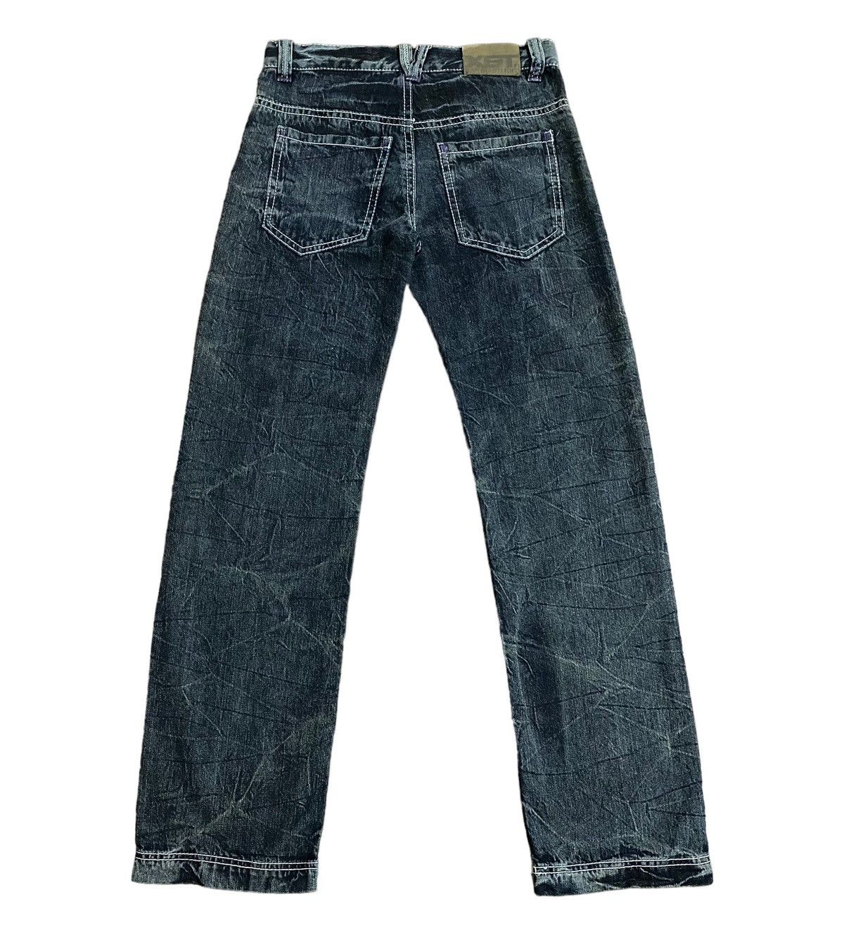 Japanese Brand Vintage BATSU STUDIO Rock Star Splash Painting Jeans Size US 30 / EU 46 - 2 Thumbnail