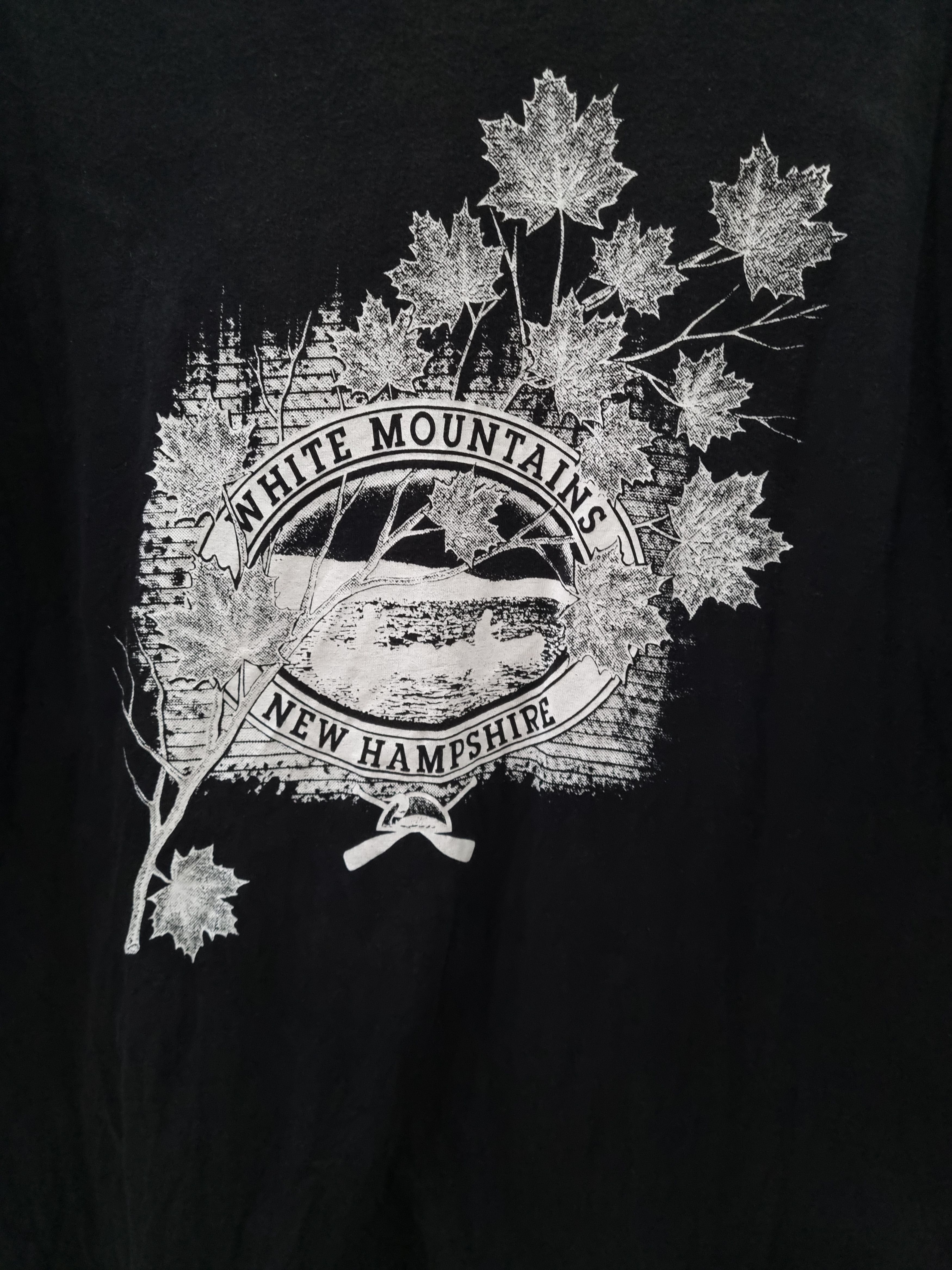 Hanes Vintage Tshirt White Moutains New Hampshire Size US L / EU 52-54 / 3 - 5 Thumbnail