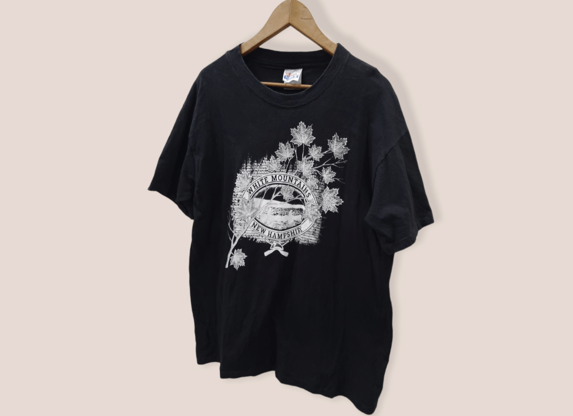 Hanes Vintage Tshirt White Moutains New Hampshire Size US L / EU 52-54 / 3 - 3 Thumbnail