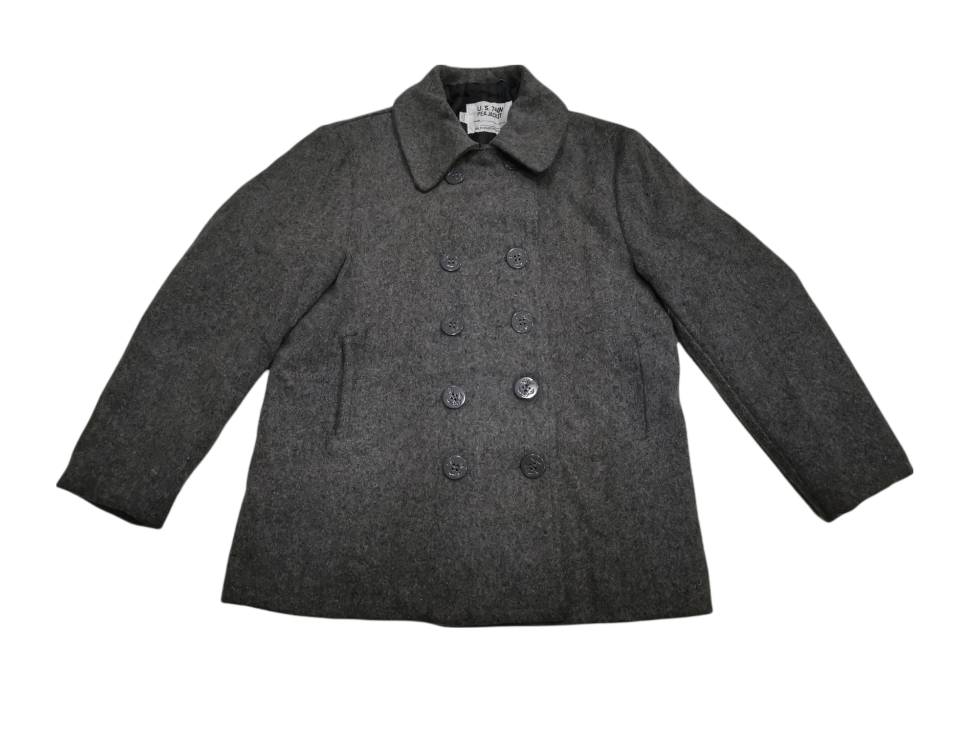 Made In Usa Schott Vintage Vintage U.S 740N Pea Jacket By Schott N.Y.C Grailed