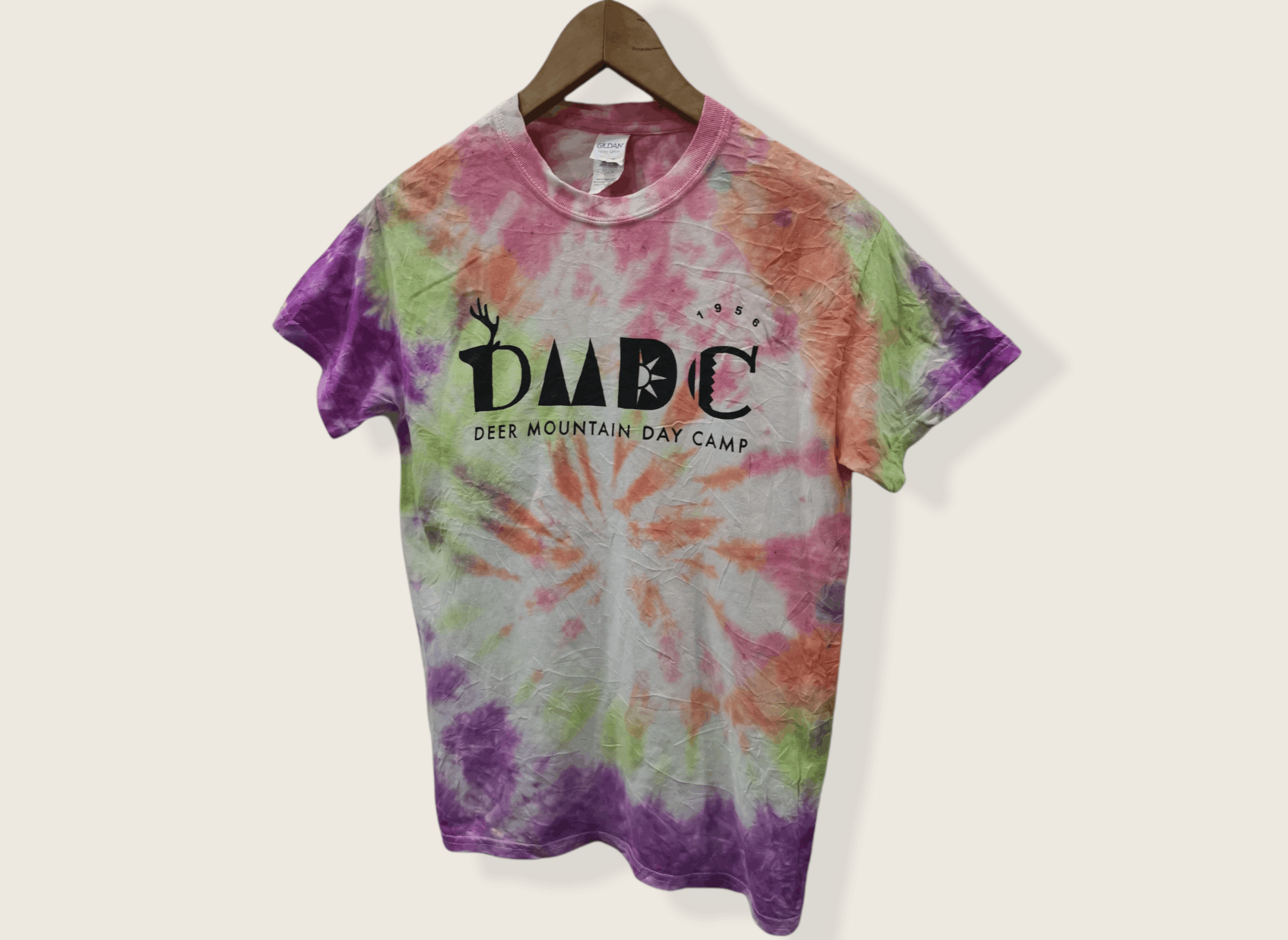 Gildan Deer Moutain Day Camp Tie-Dye Shirt x Custom Size US S / EU 44-46 / 1 - 2 Thumbnail