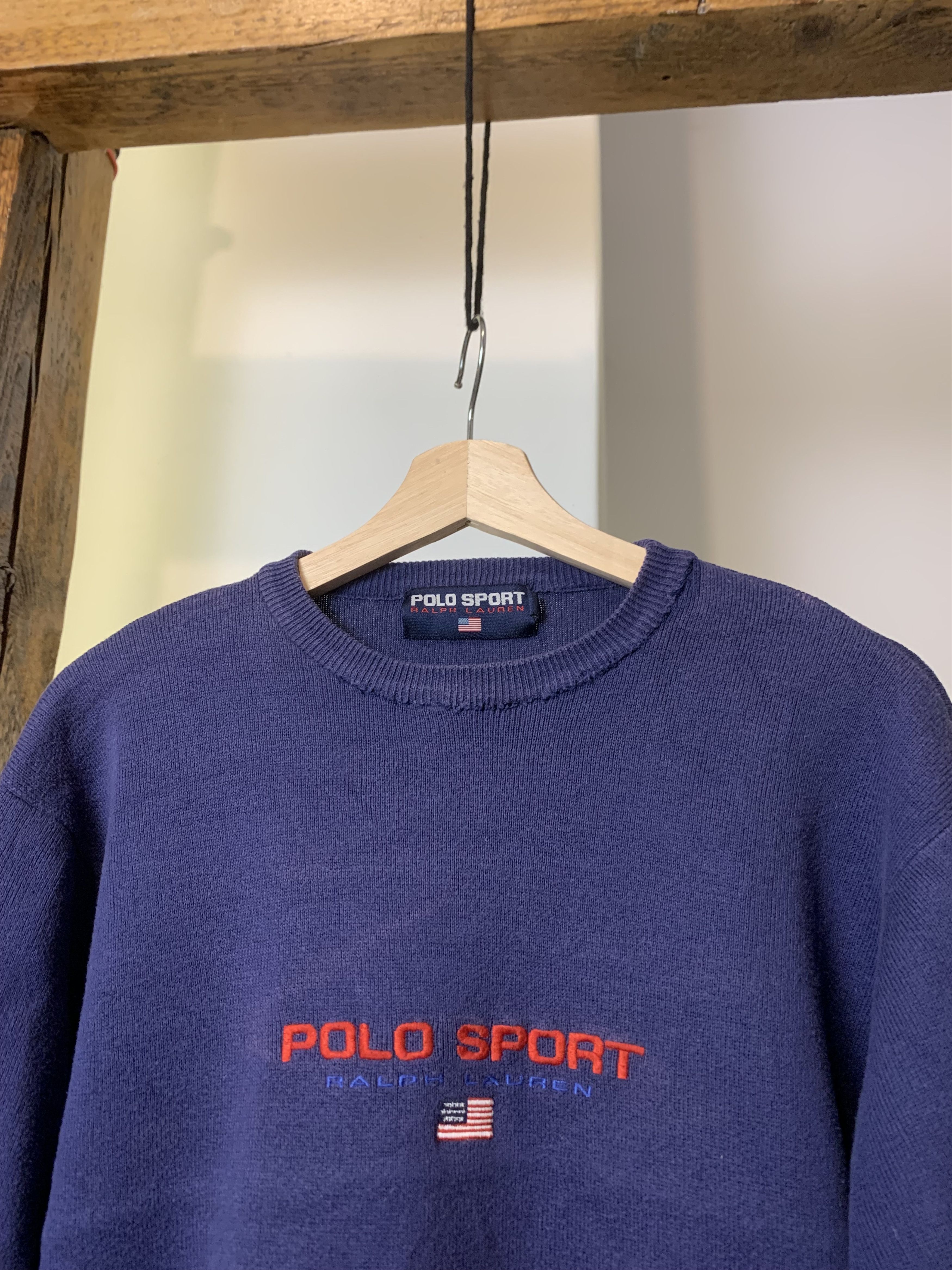 Polo Ralph Lauren × Vintage Vintage Polo Sport Ralph Lauren Flag Central Logo Size US L / EU 52-54 / 3 - 3 Thumbnail